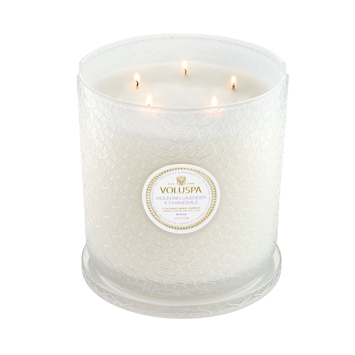 Voluspa_Blanc_Lux_Candle_30_oz_Mountain_Lavender_Chamomile / Mountain Lavender & Chamomile, image 30569871376534