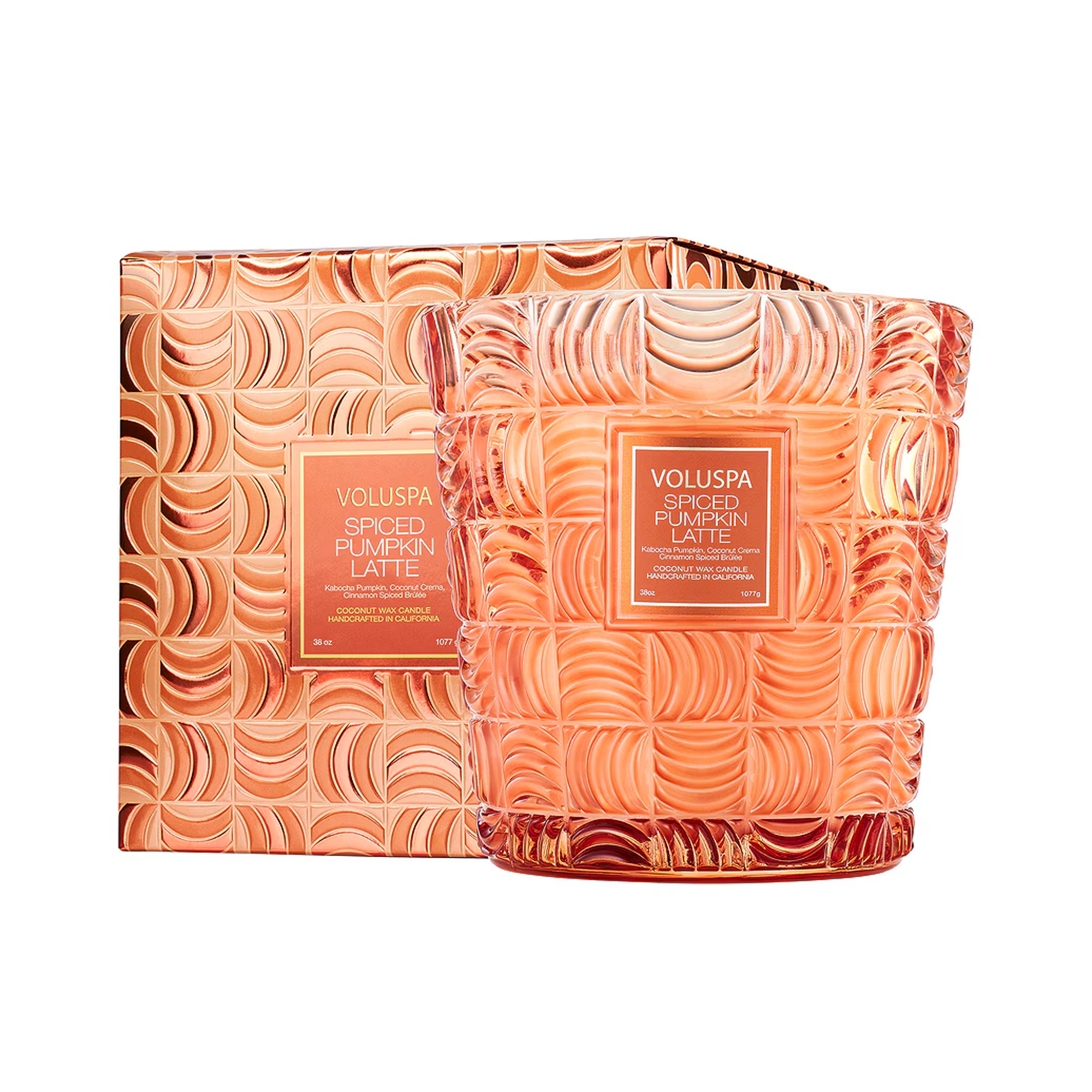 Voluspa Capsule Holiday - Spiced Pumpkin Latte 3 Wick Hearth / 3 Wick Hearth