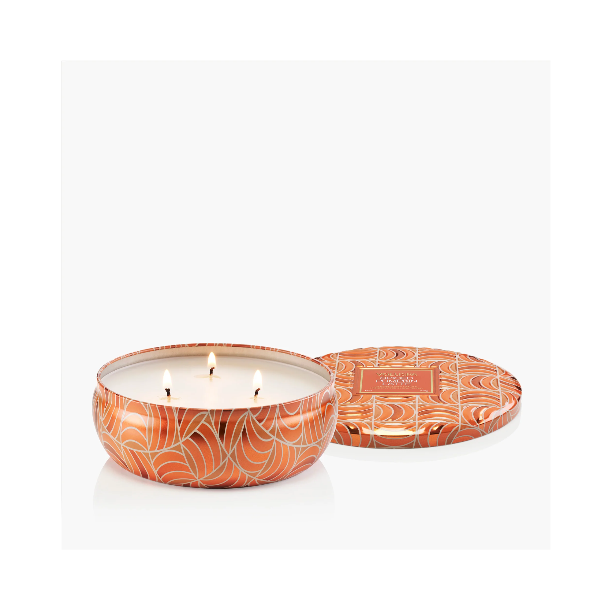 Voluspa Capsule Holiday - Spiced Pumpkin Latte 3 Wick Tin / 3 Wick Tin