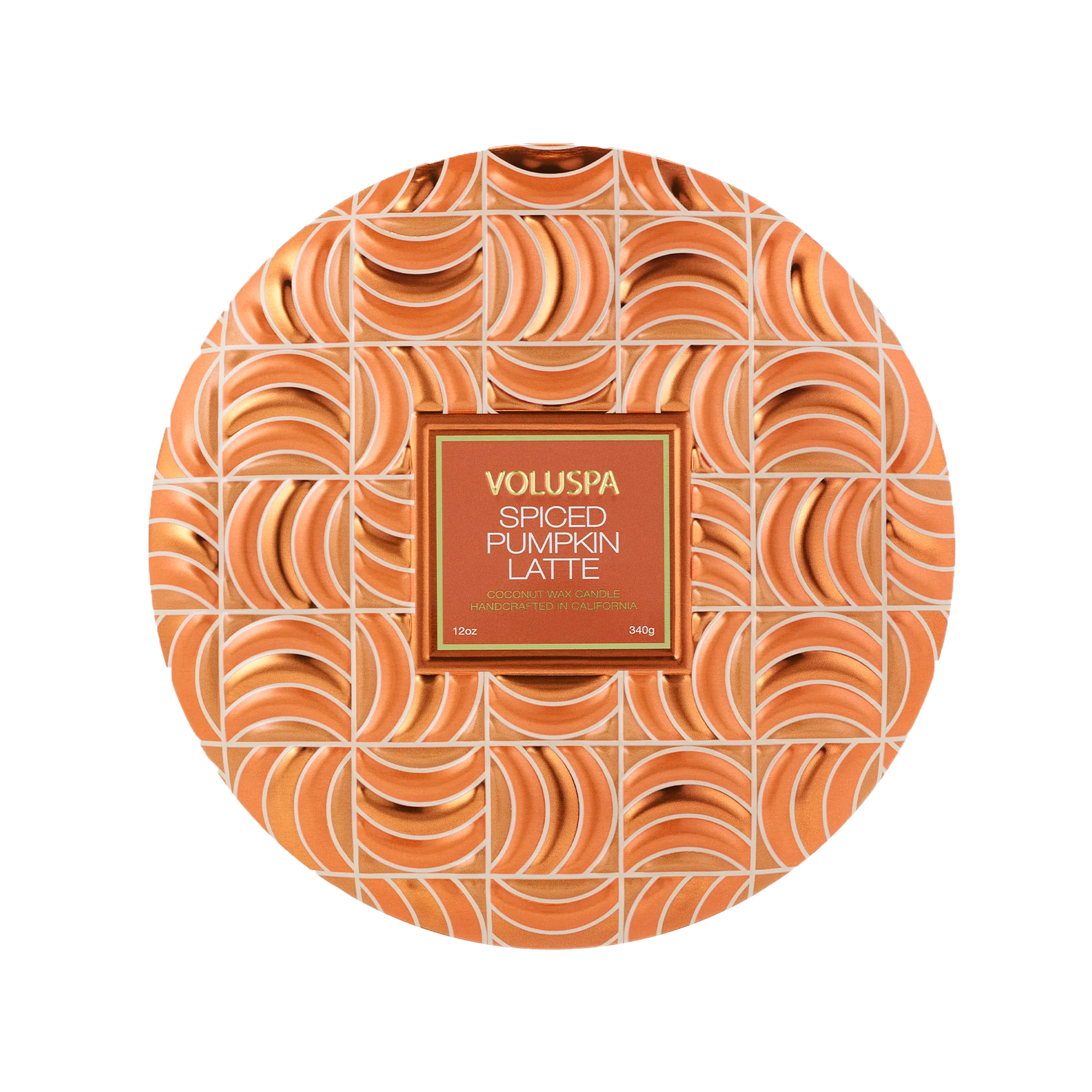 Voluspa Capsule Holiday - Spiced Pumpkin Latte 3 Wick Tin / 3 Wick Tin