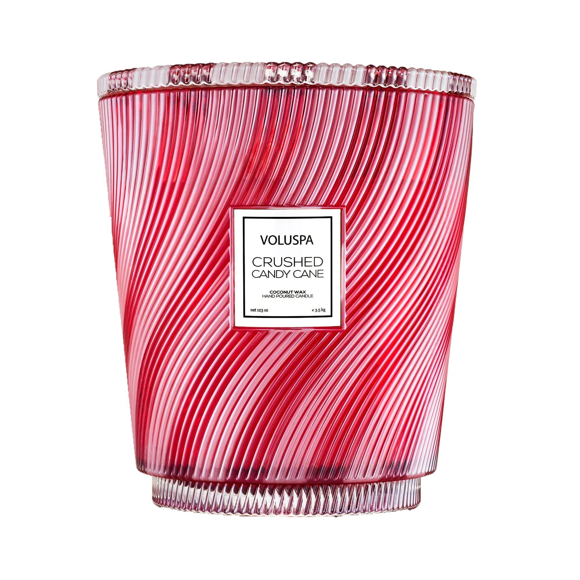 Voluspa Holiday - Crushed Candy Cane 5 Wick Hearth / 5 Wick Hearth