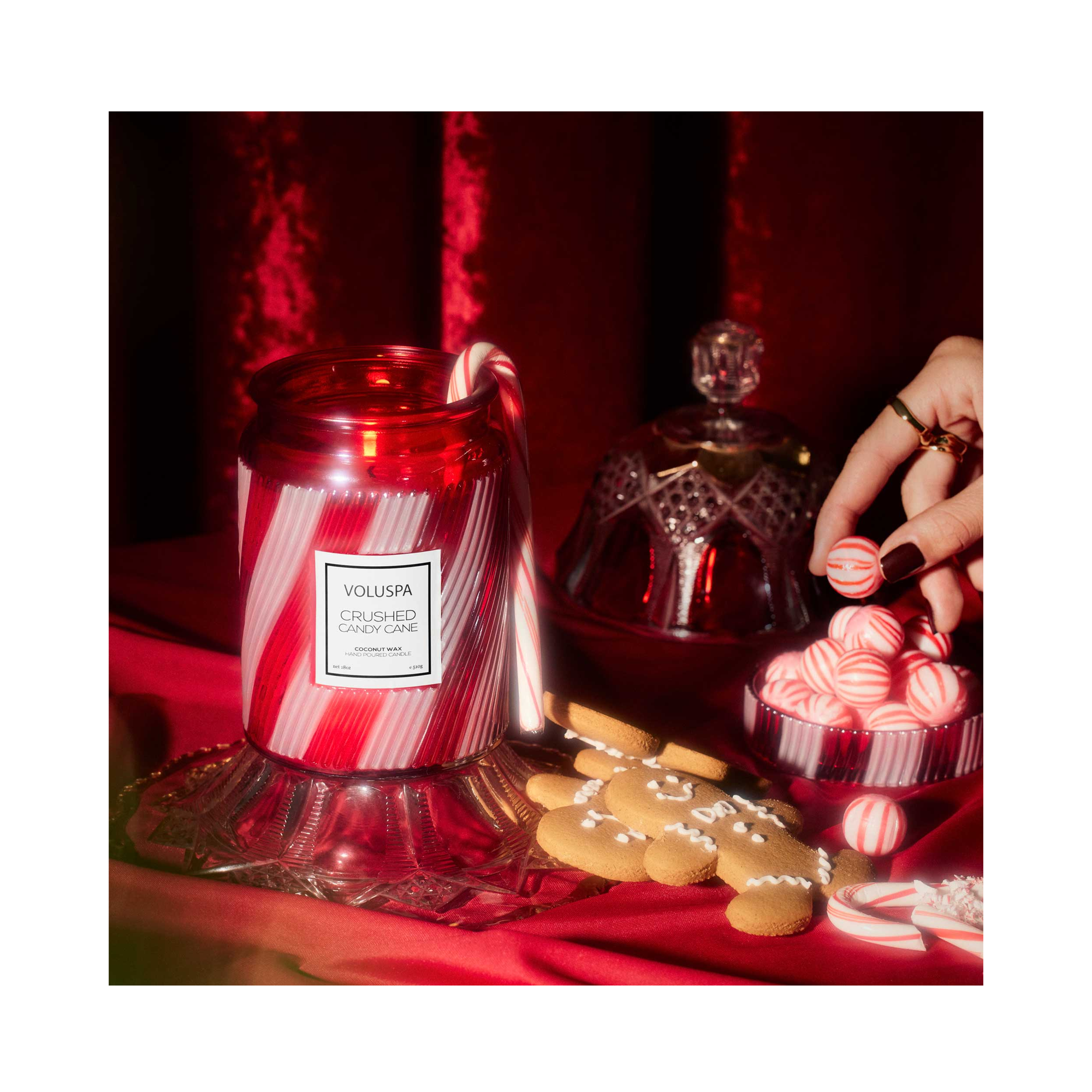 Voluspa Holiday - Crushed Candy Cane Large Jar / Large Jar