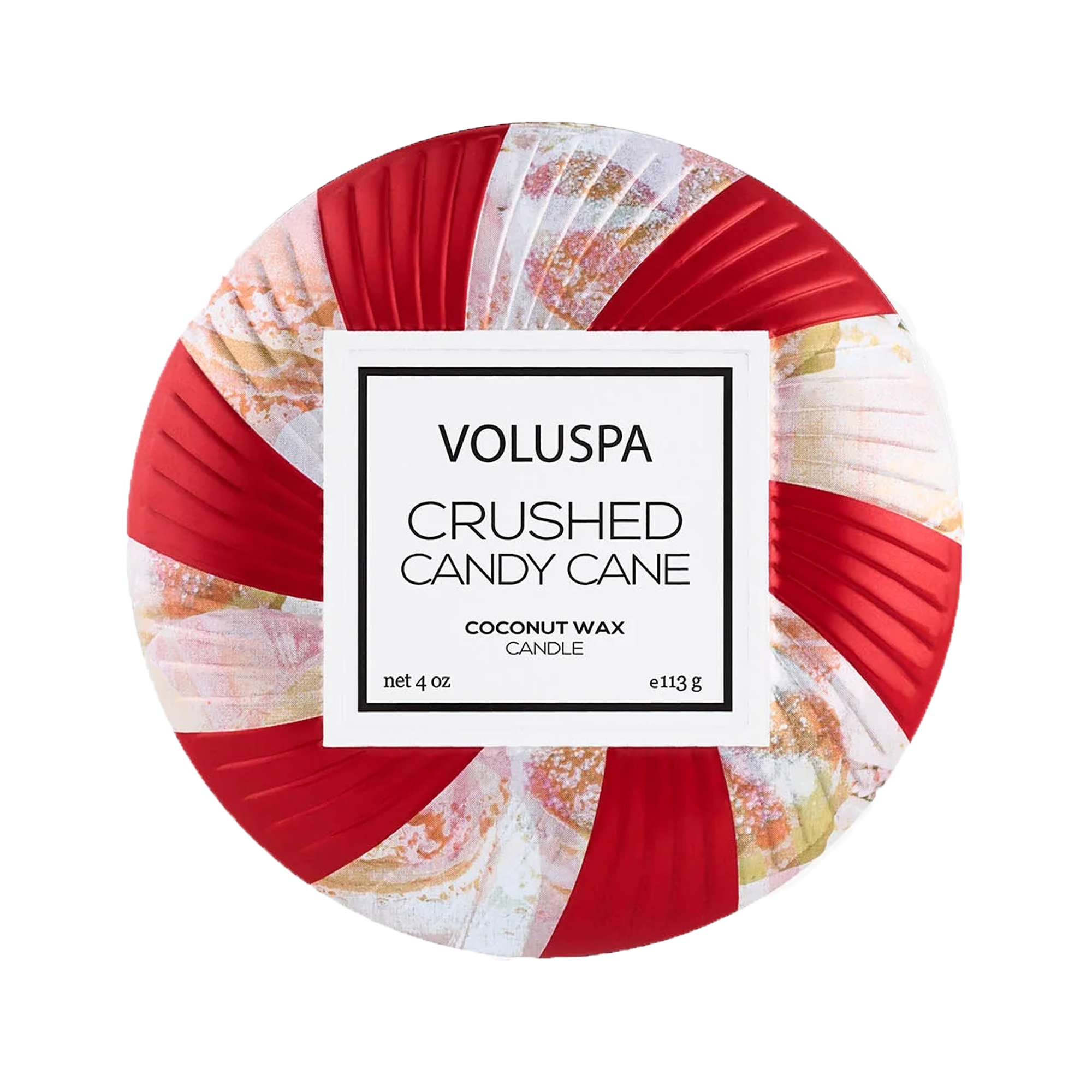 Voluspa Holiday - Crushed Candy Cane Mini Tin / Mini Tin