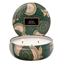 Voluspa Japonica 3 Wick Candle in Decorative Tin / Temple Moss