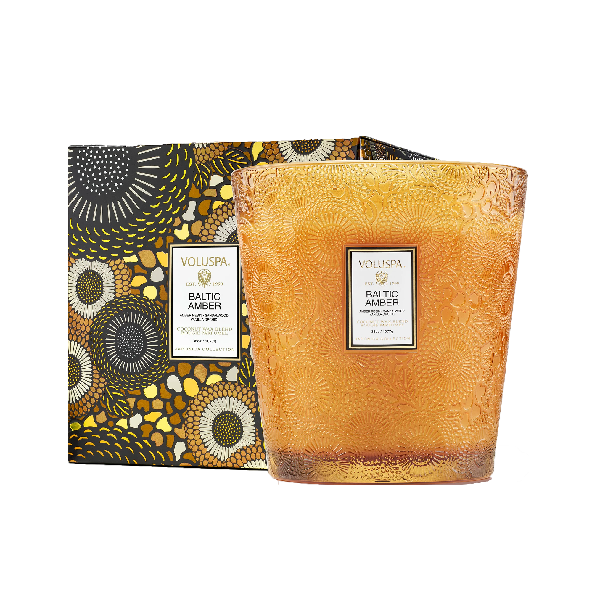 Voluspa Japonica 3 Wick Hearth Candle 38oz BALTIC AMBER / BALTIC AMBER