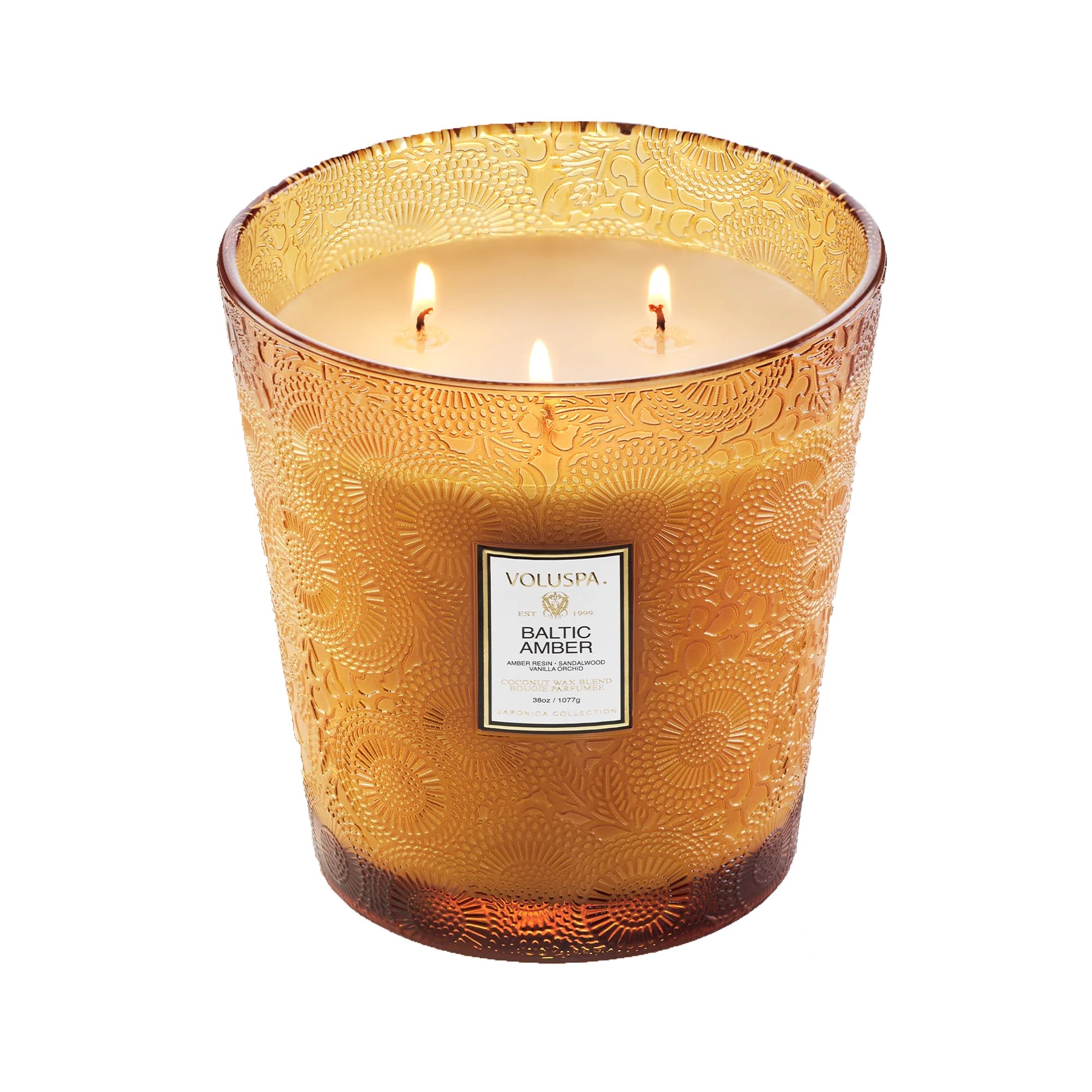 Voluspa Japonica 3 Wick Hearth Candle 38oz BALTIC AMBER / BALTIC AMBER