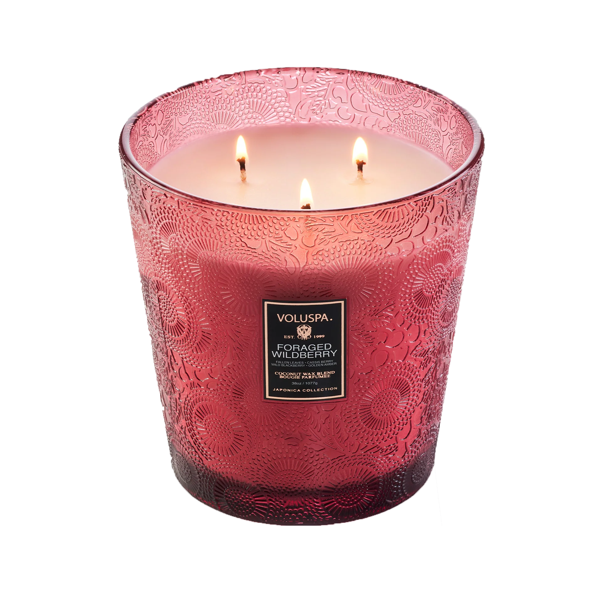 Voluspa_Japonica_3_Wick_Hearth_Candle_38oz_Foraged_Wildberry / Foraged Wildberry