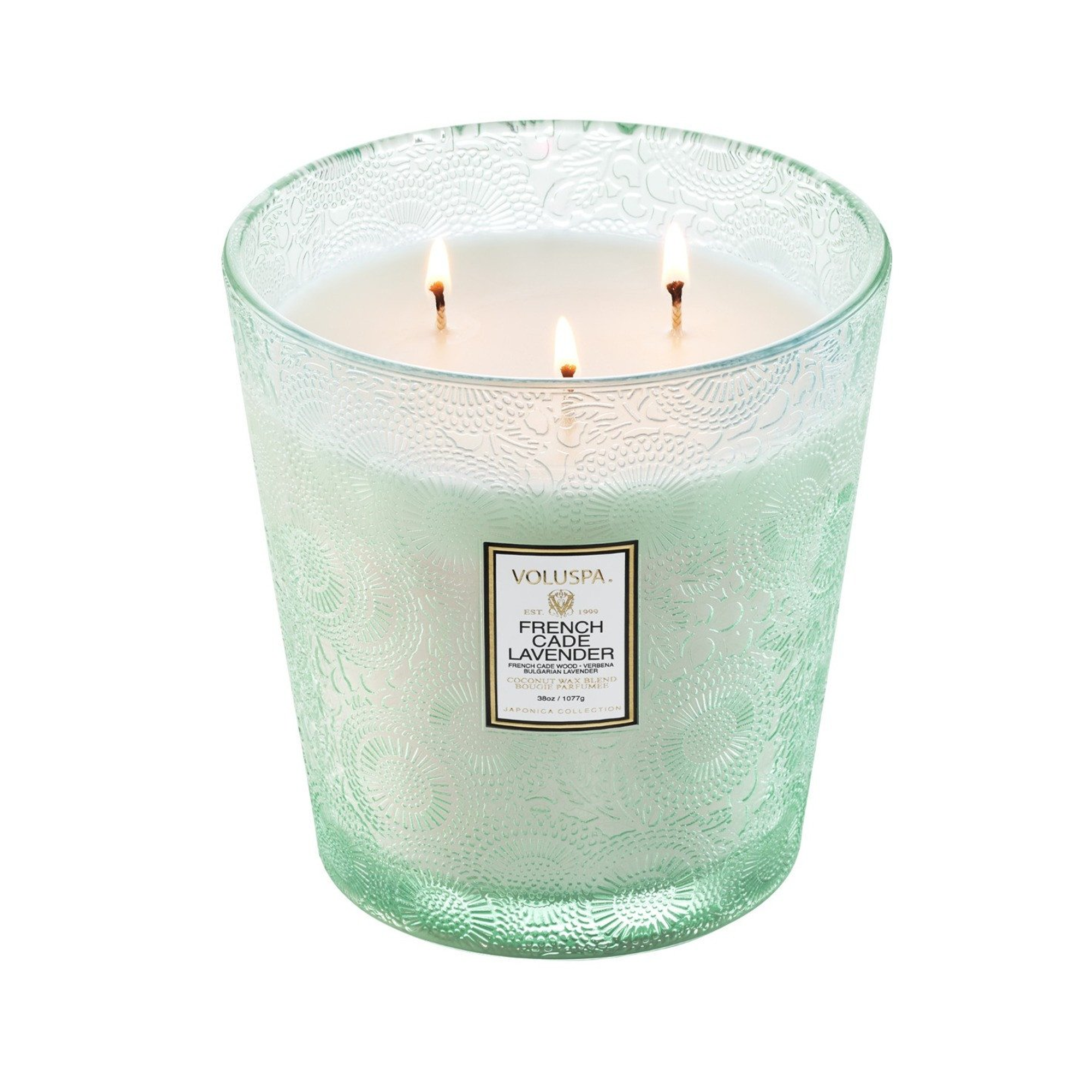 Voluspa_Japonica_3_Wick_Hearth_Candle_38oz_French_Cade_and_Lavender / French Cade and Lavender