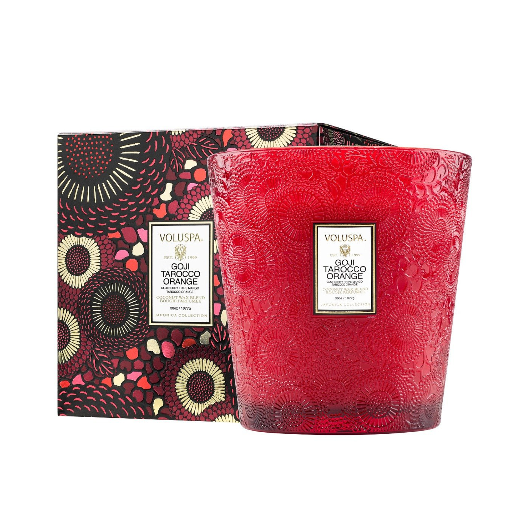 Voluspa_Japonica_3_Wick_Hearth_Candle_38oz_Goji_and_Tarocco_Orange / Goji and Tarocco Orange