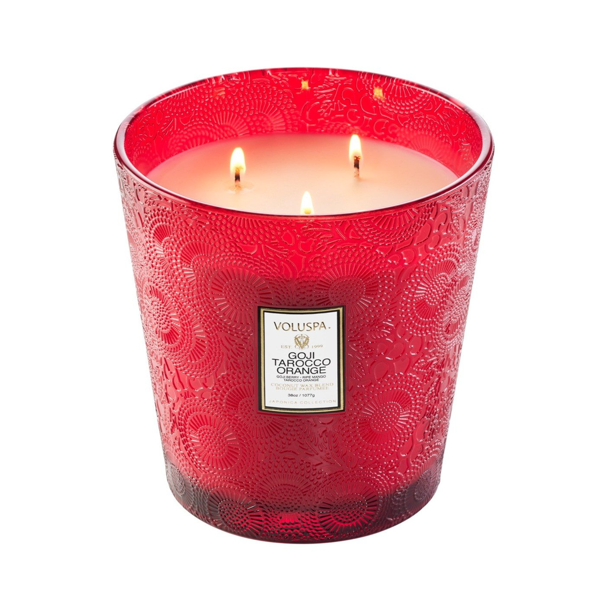 Voluspa_Japonica_3_Wick_Hearth_Candle_38oz_Goji_and_Tarocco_Orange / Goji and Tarocco Orange