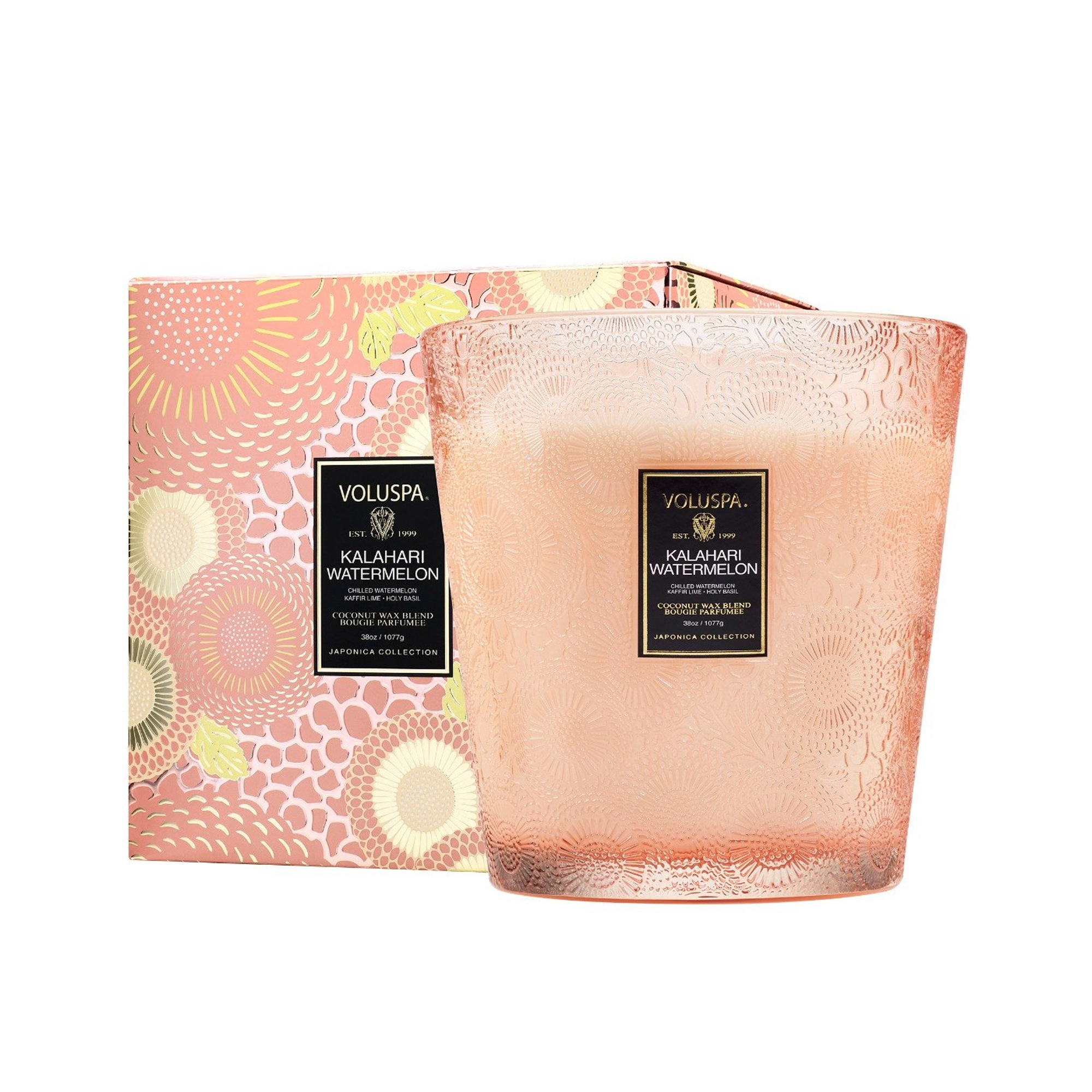 Voluspa_Japonica_3_Wick_Hearth_Candle_38oz_Kalahari_Watermelon / Kalahari Watermelon