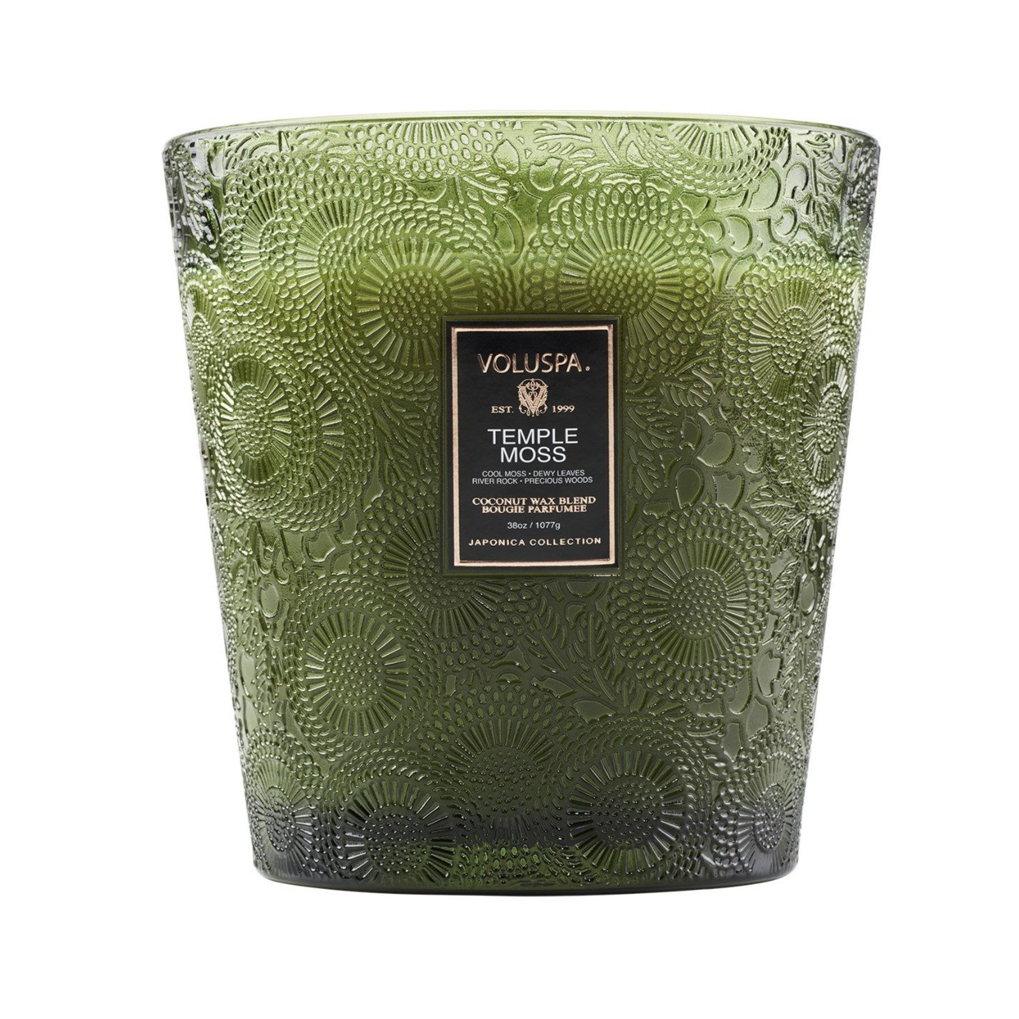 Voluspa_Japonica_3_Wick_Hearth_Candle_38oz_Temple_Moss / Temple Moss