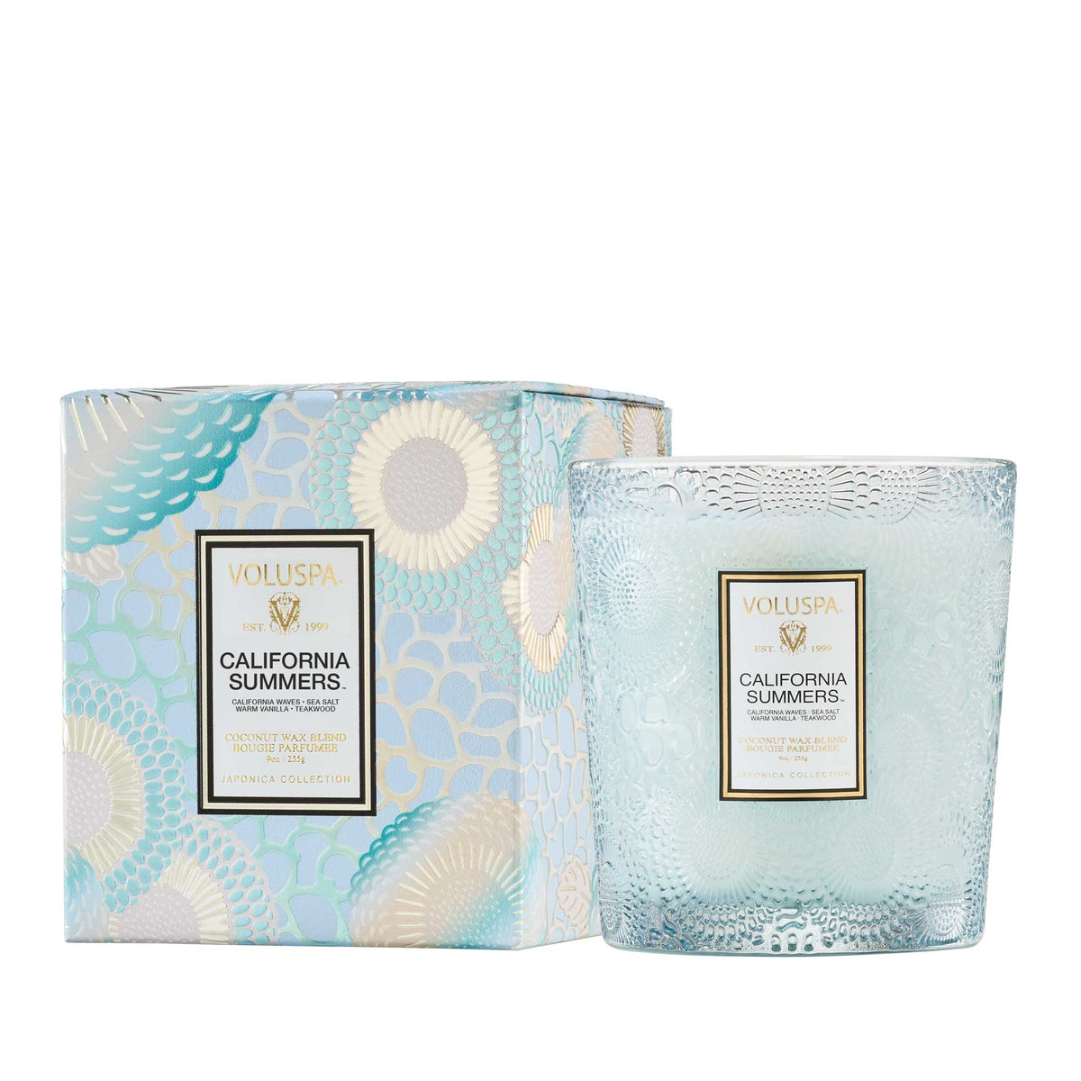 Voluspa Japonica Collection Boxed Classic Candle 9 oz. / California Summers, image 28047725592726
