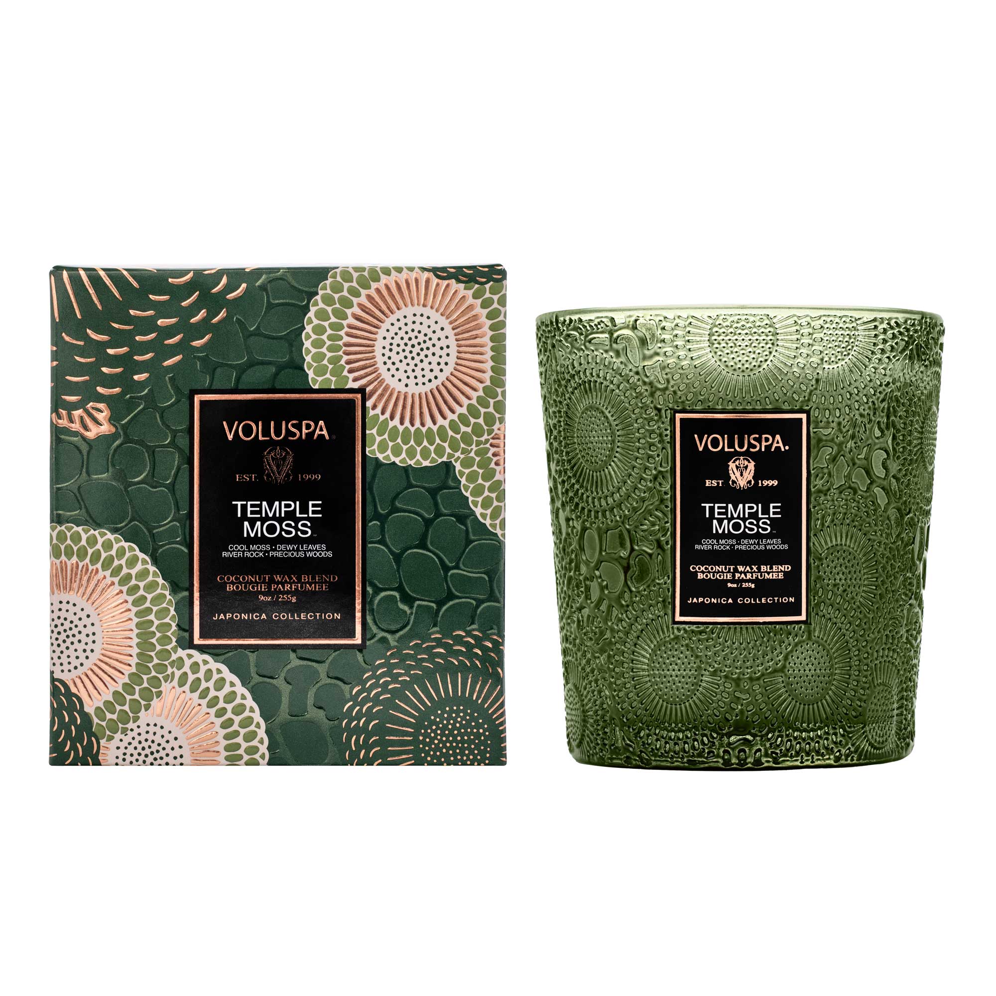 Voluspa Japonica Collection Boxed Classic Candle 9 oz. / Temple Moss