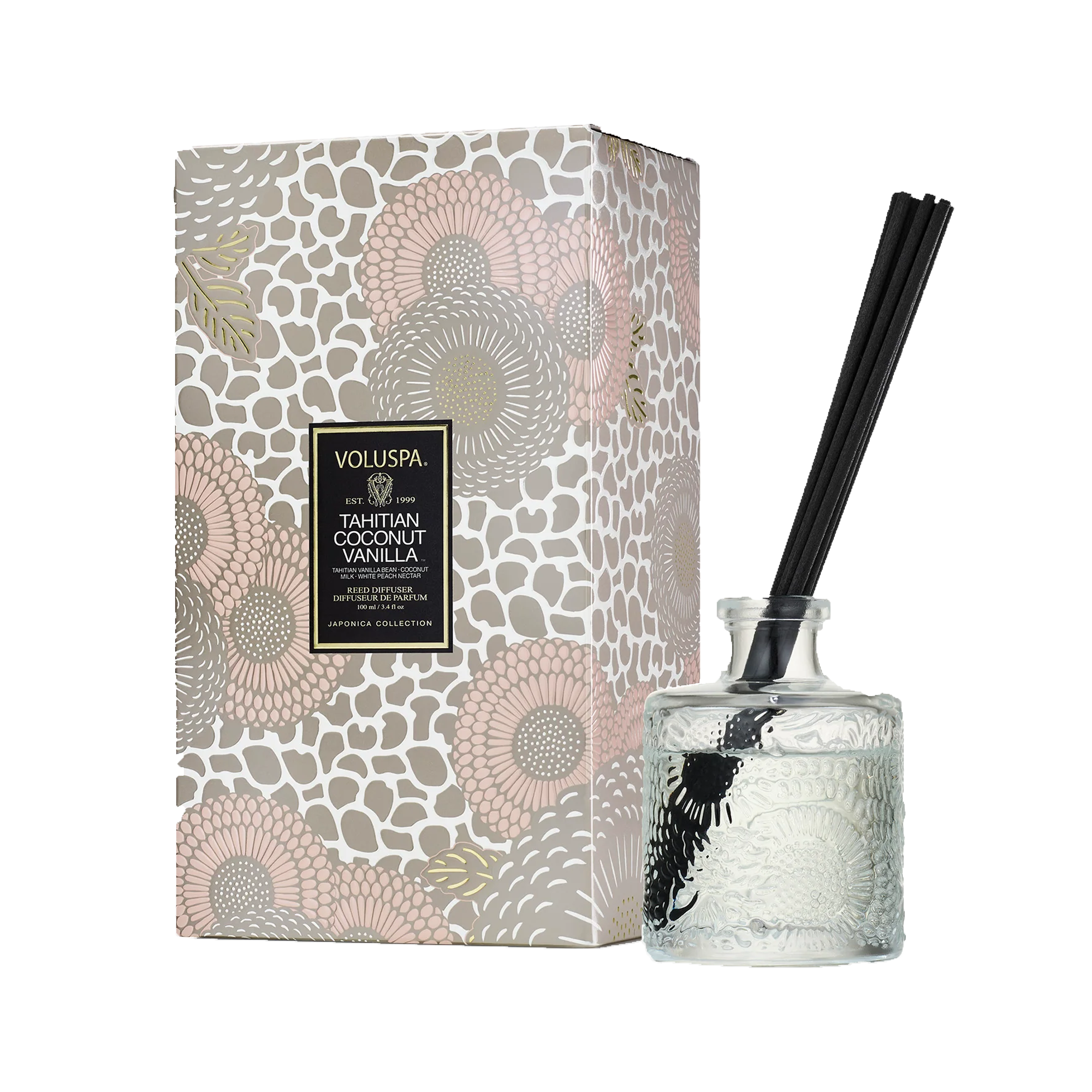 Voluspa Japonica Collection Home Ambiance Diffuser Tahitian Coconut Vanilla / Tahitian Coconut Vanilla