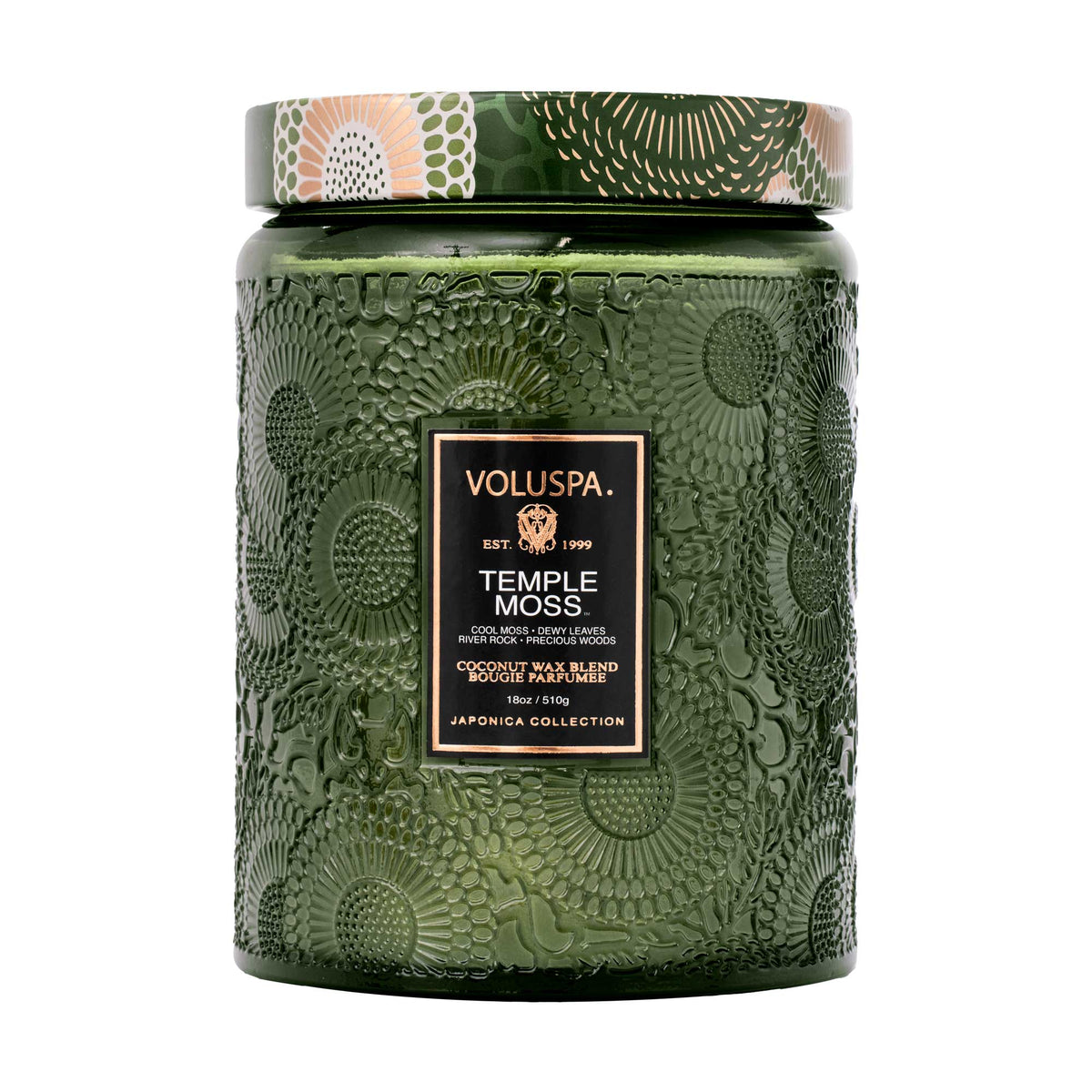 Voluspa Japonica Large Jar Candle 18oz / Temple Moss, image 27687053983894