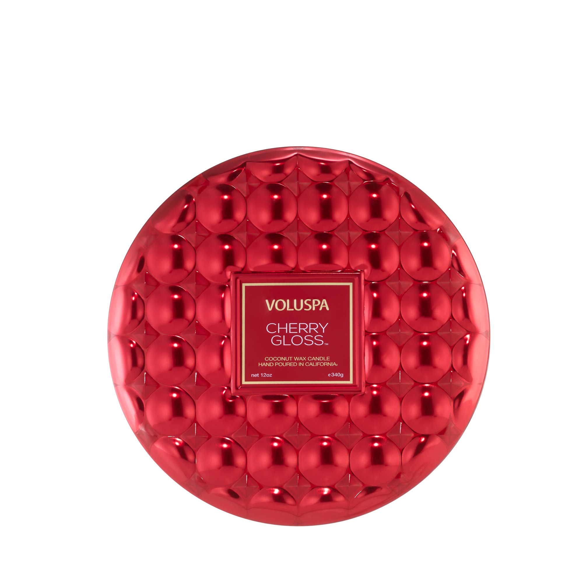 Voluspa Limited Editon Capsule Collection 3 Wick 12oz Candle - Cherry Gloss / Cherry Gloss