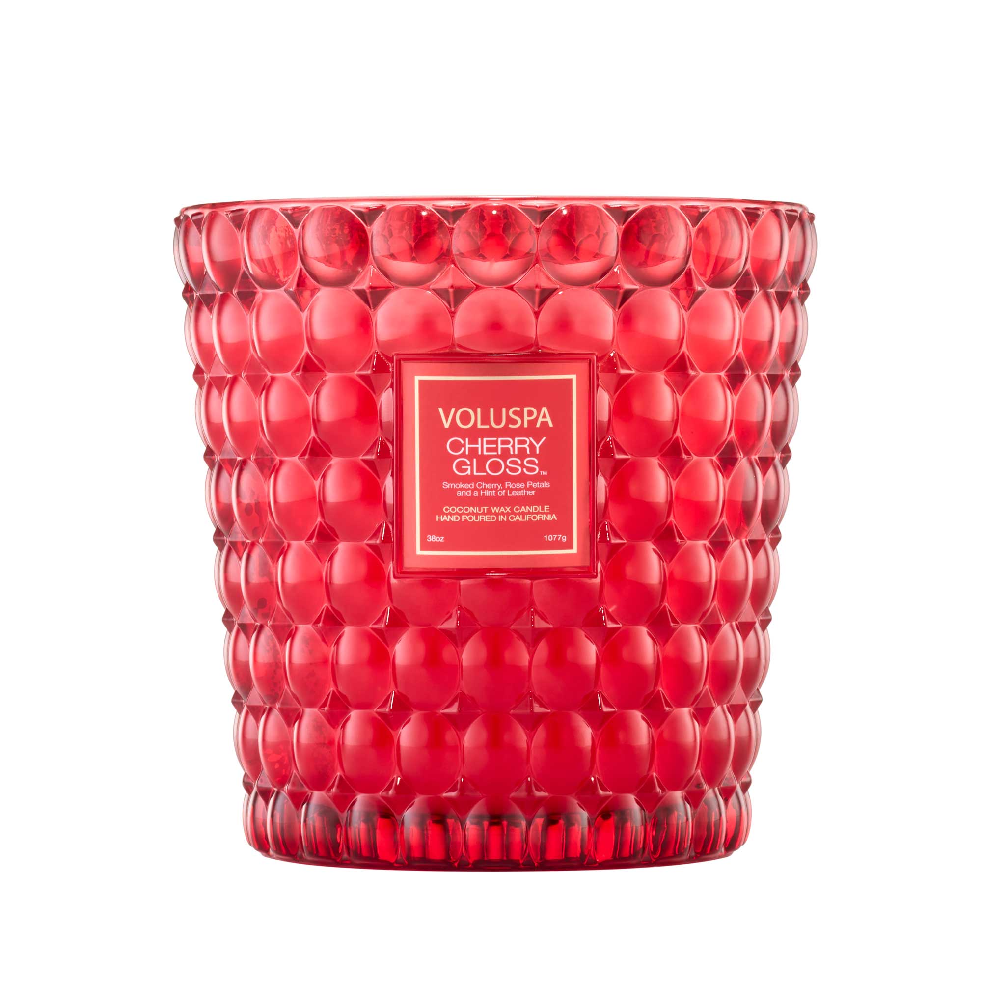 Voluspa Limited Editon Capsule Collection 3 Wick Hearth 38oz Candle - Cherry Gloss / Cherry Gloss