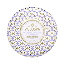 Voluspa_Maison_Blanc_Metallo_3_Wick_12oz_Candle_Mountian_Mountain_Lavender_Chamomile / Mountain Lavender & Chamomile