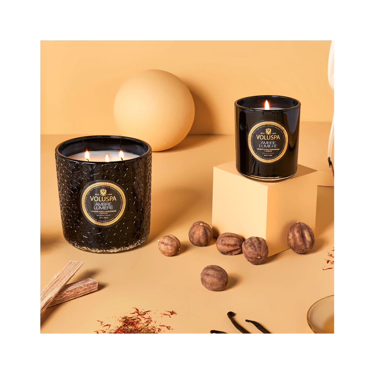 Voluspa_Maison_Noir_Classic_Candle / Ambre Lumiere, image 30572457820310