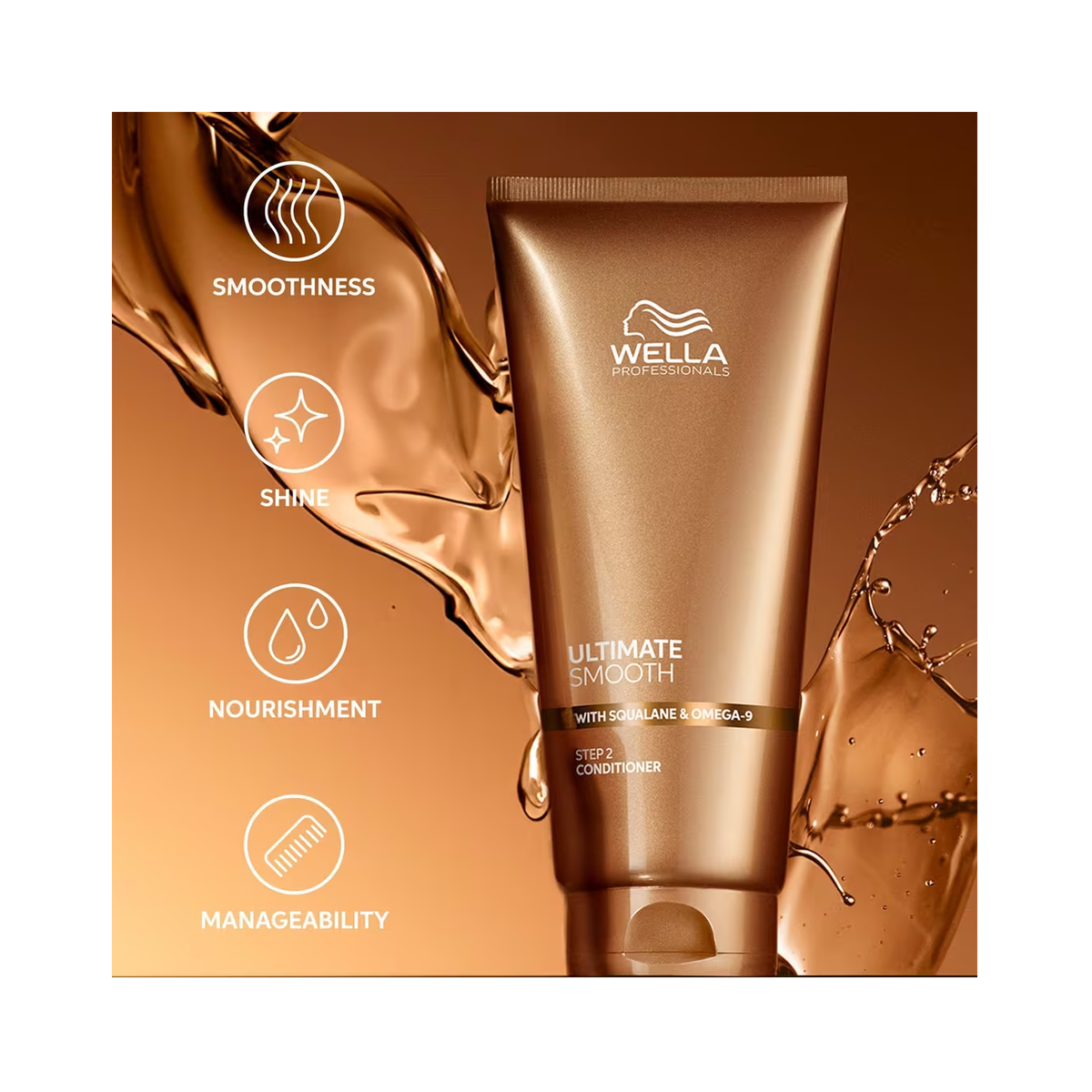 Wella Ultimate Smooth Shampoo 8.4oz & Conditioner 6.7oz Duo / DUO