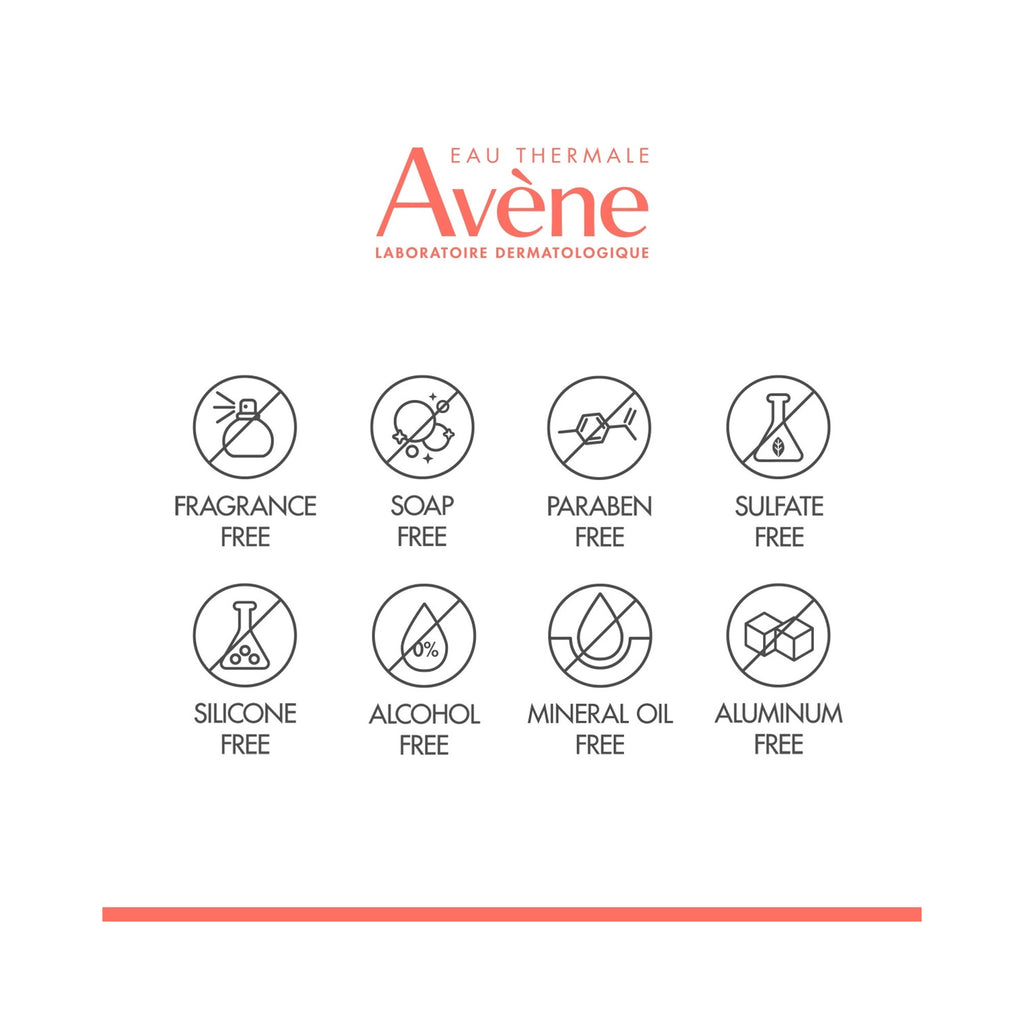 A white informational graphic text labels: Fragrance Free, Soap Free, Paraben Free, Sulfate Free, Silicone Free, Alcohol Free, Mineral Oil Free, and Aluminum Free. thumbnail 6