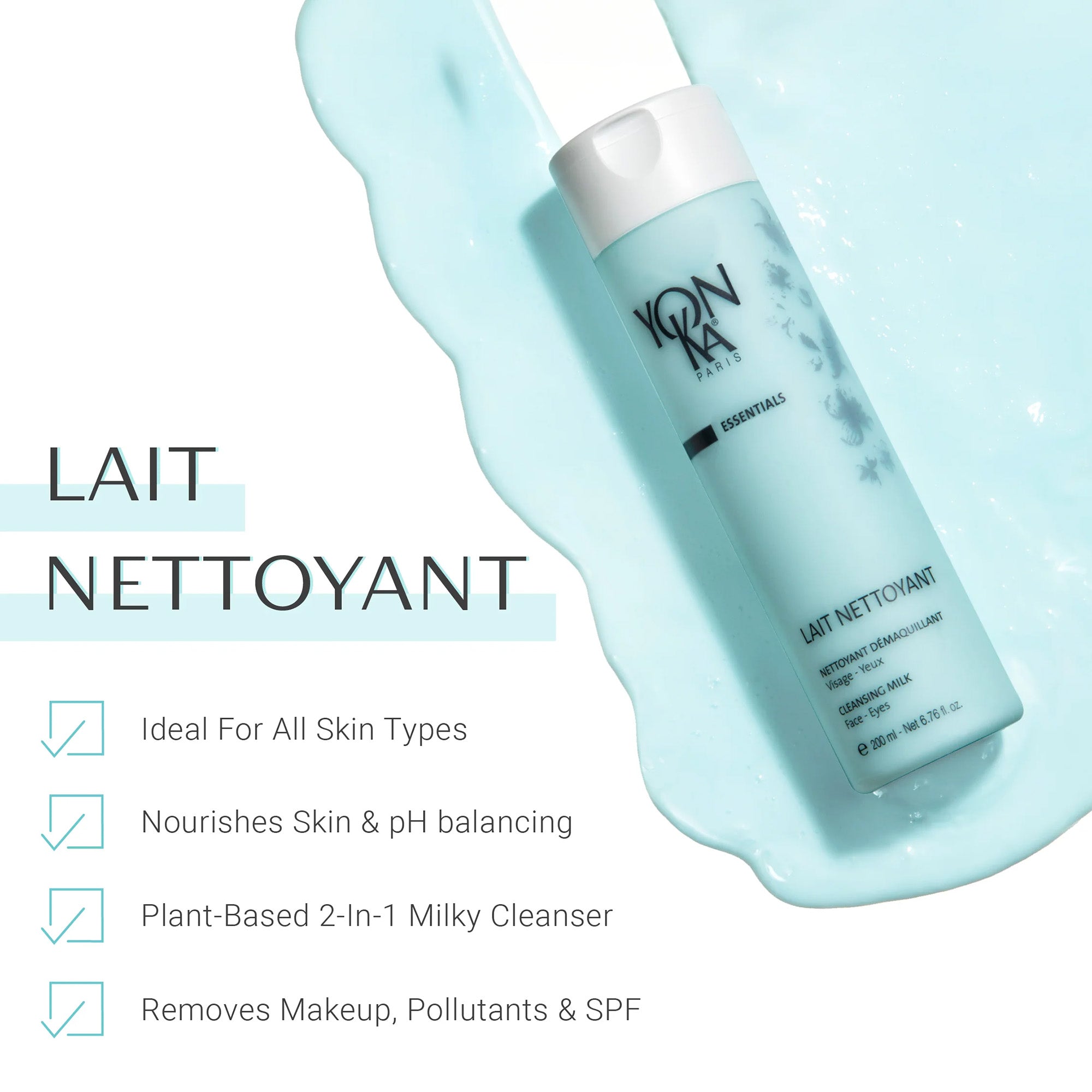 Yon-ka Essentials Lait Nettoyant- Cleansing Lotion / 6.8