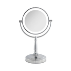 Zadro_9IN_Round_LED_Cordless_Dual-Sided_Mirror_Chrome / CHROME