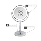 Zadro_9IN_Round_LED_Cordless_Dual-Sided_Mirror_Chrome / CHROME