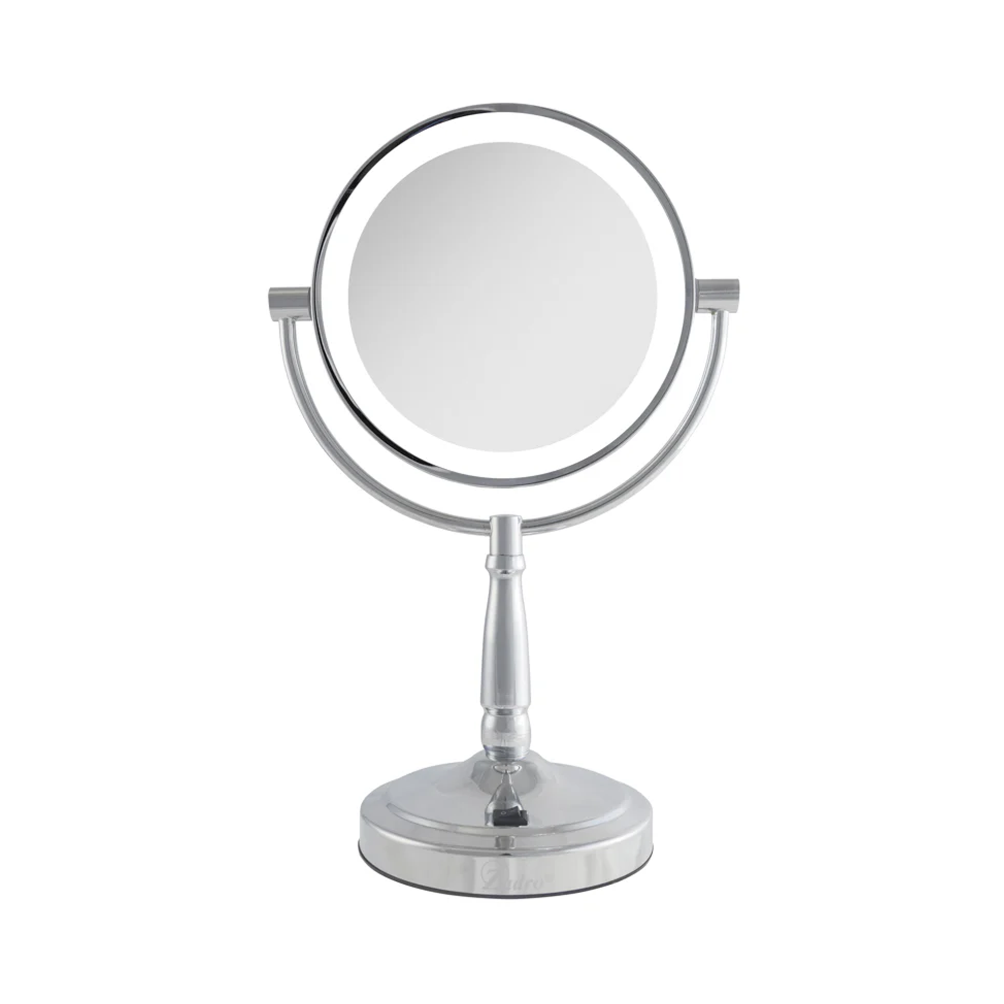 Zadro_9IN_Round_LED_Cordless_Dual-Sided_Mirror_Chrome / CHROME