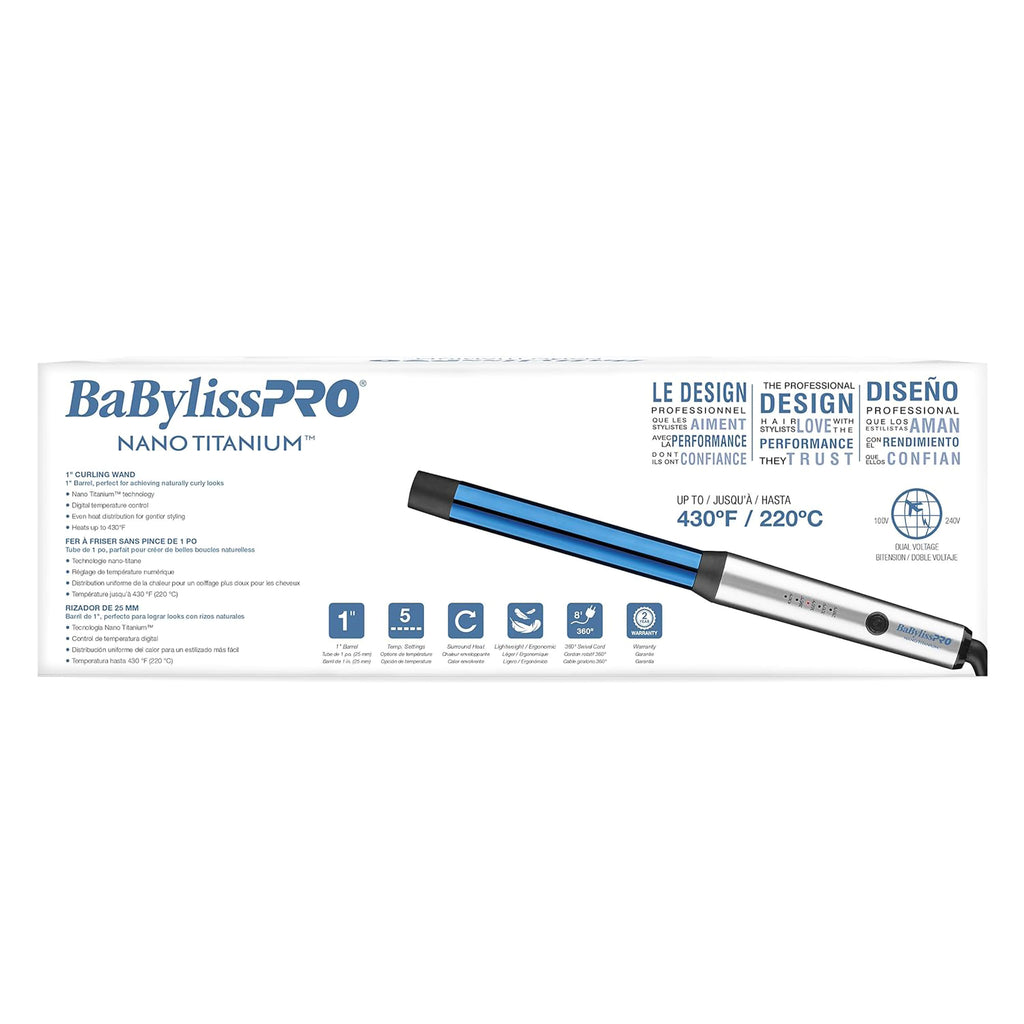 Babylisspro Nano Titanium 1" Curling Iron - Item No. BNTW100NUC / 1" thumbnail 5