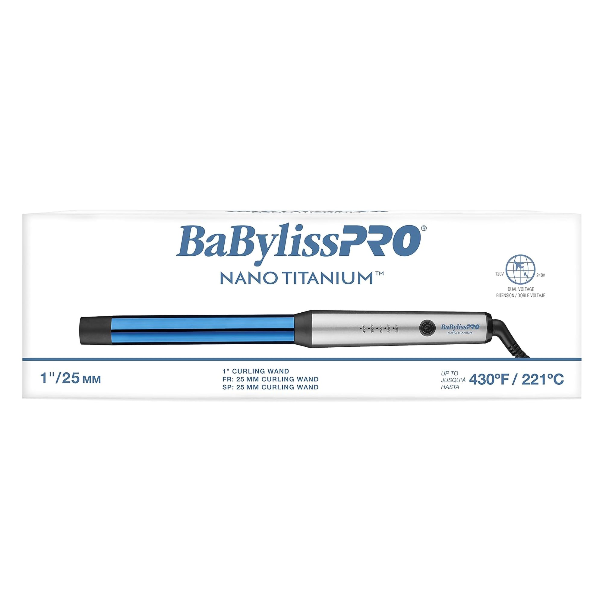 Babylisspro Nano Titanium 1" Curling Iron - Item No. BNTW100NUC / 1"