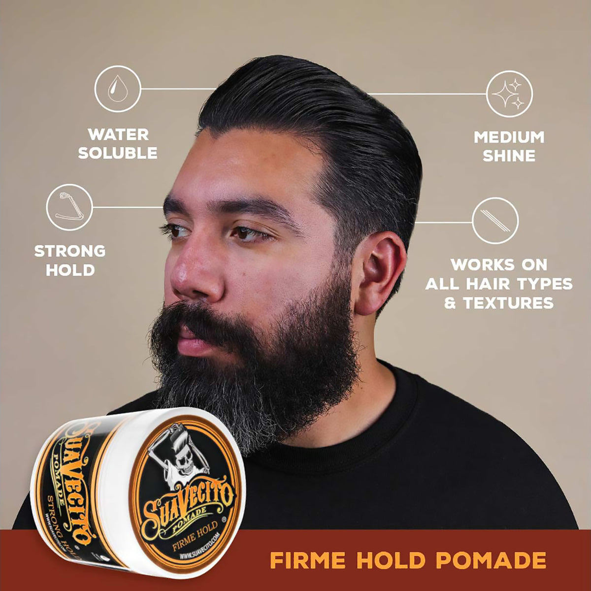Suavecito Firme Hold Pomade / 32 OZ, image 27793038442646