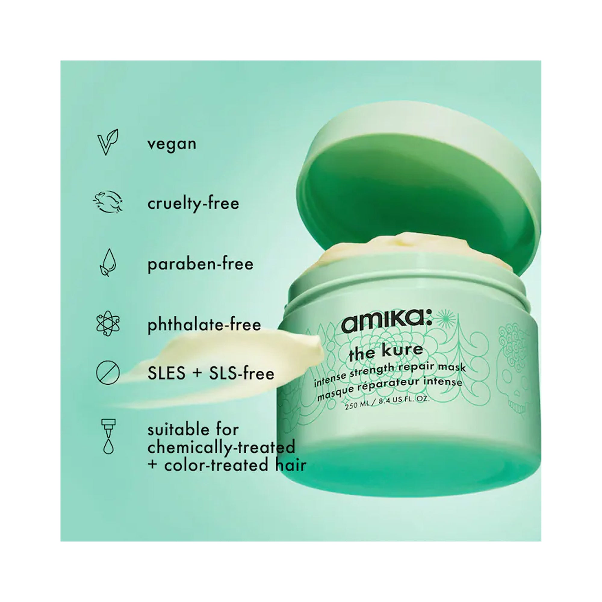 Amika The Kure Intense Strength Repair Mask - 3.3oz