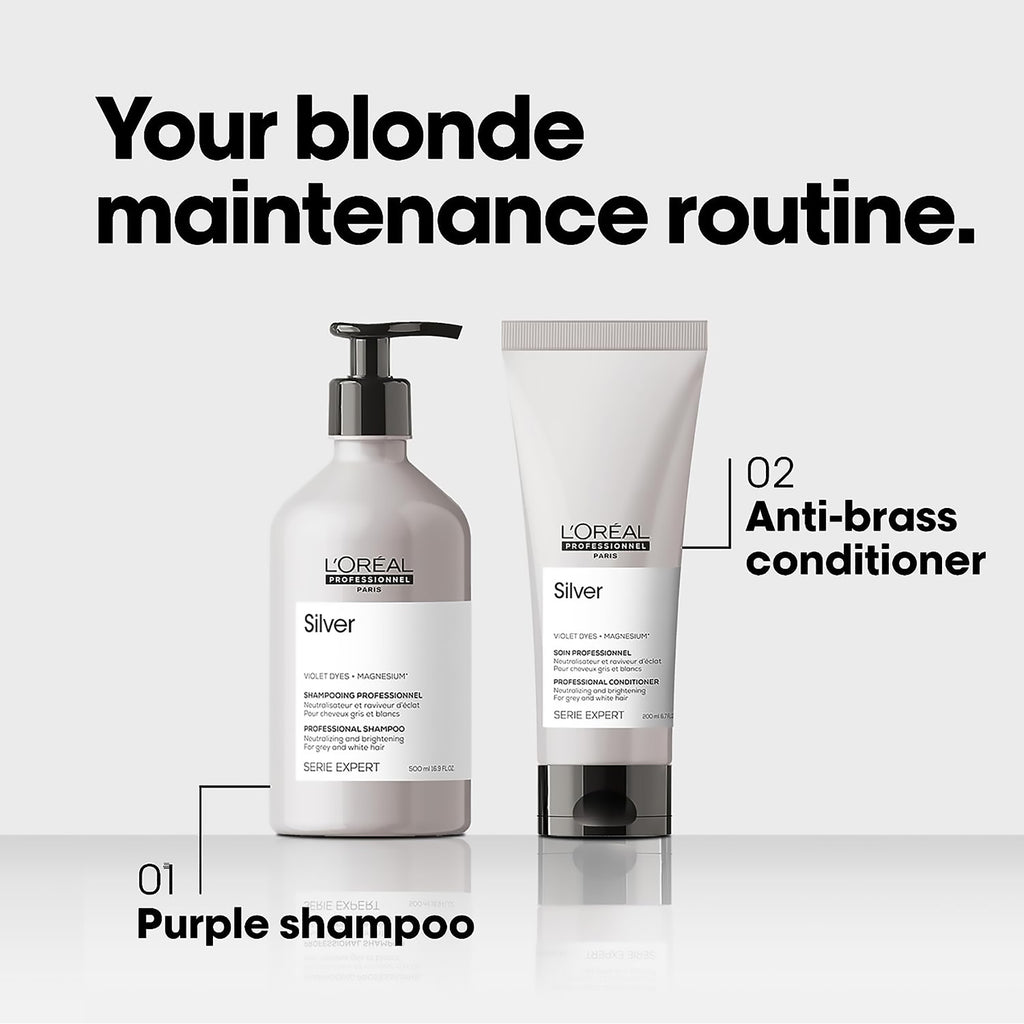 L'Oreal Serie Expert Silver Purple Shampoo - 16oz / 16OZ thumbnail 5
