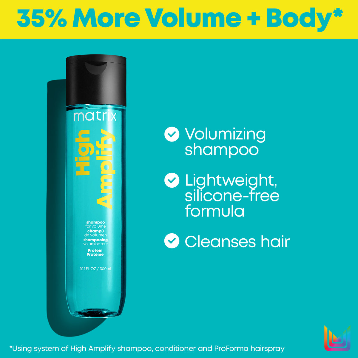 Matrix High Amplify Shampoo / 10.1OZ, image 27553029095574