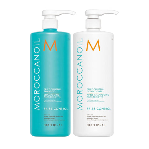 MoroccanOil Frizz Control Shampoo and Conditioner Liter Duo / 2x 33.8OZ