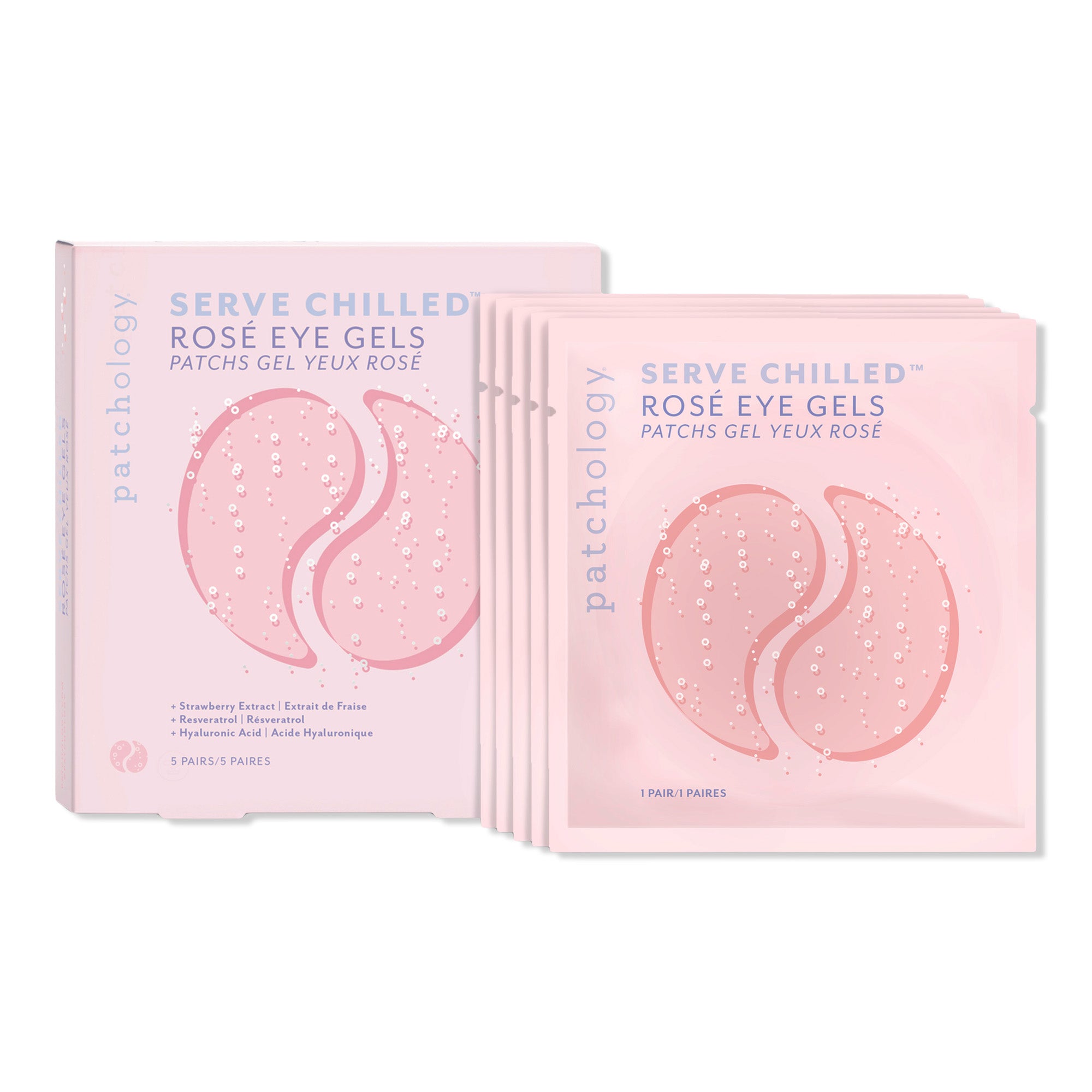 Patchology 5-Pack Serve Chilled Rose All Day Eye Gels / 5 PCK