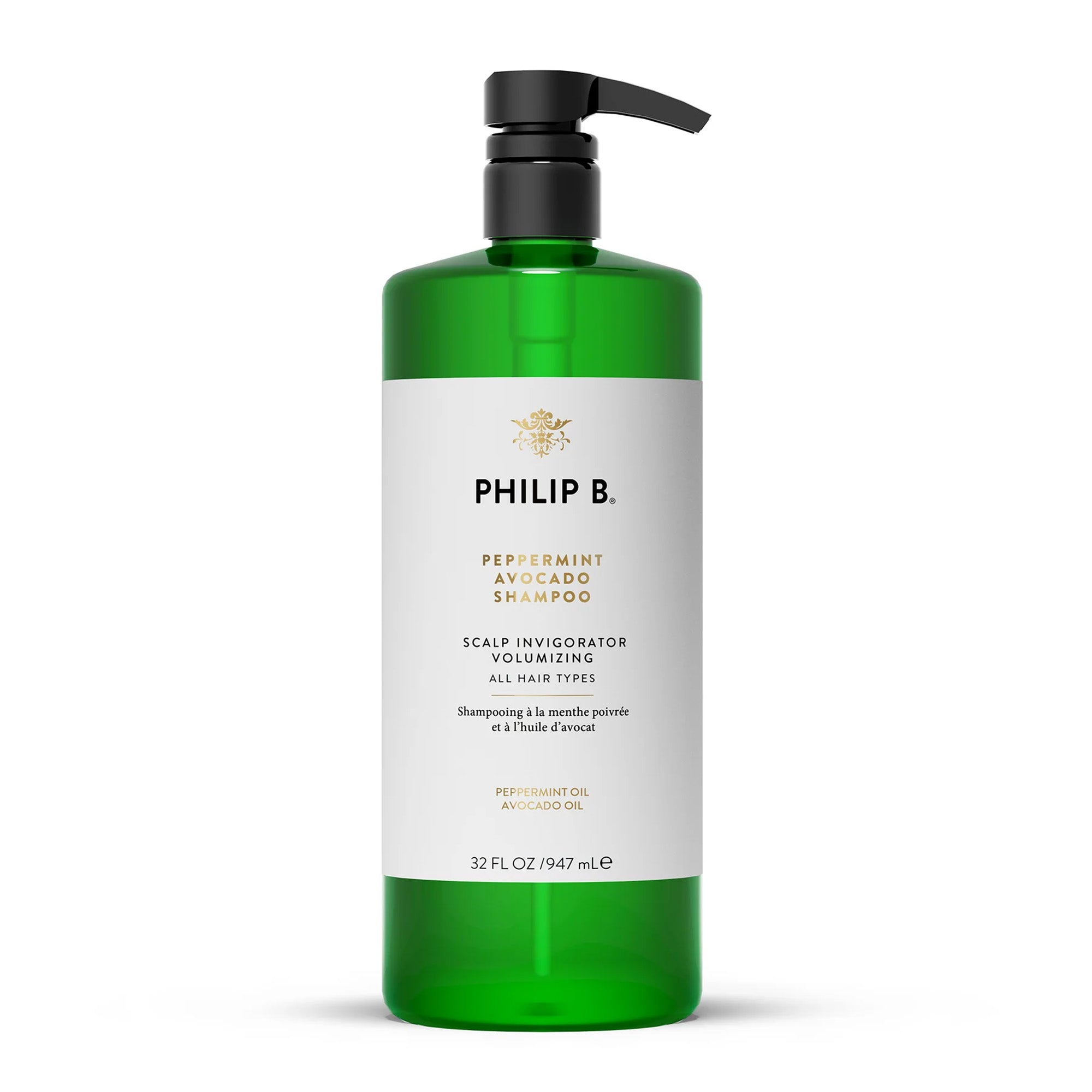 Philip B Peppermint and Avocado Volumizing & Clarifying Shampoo / 33.OZ