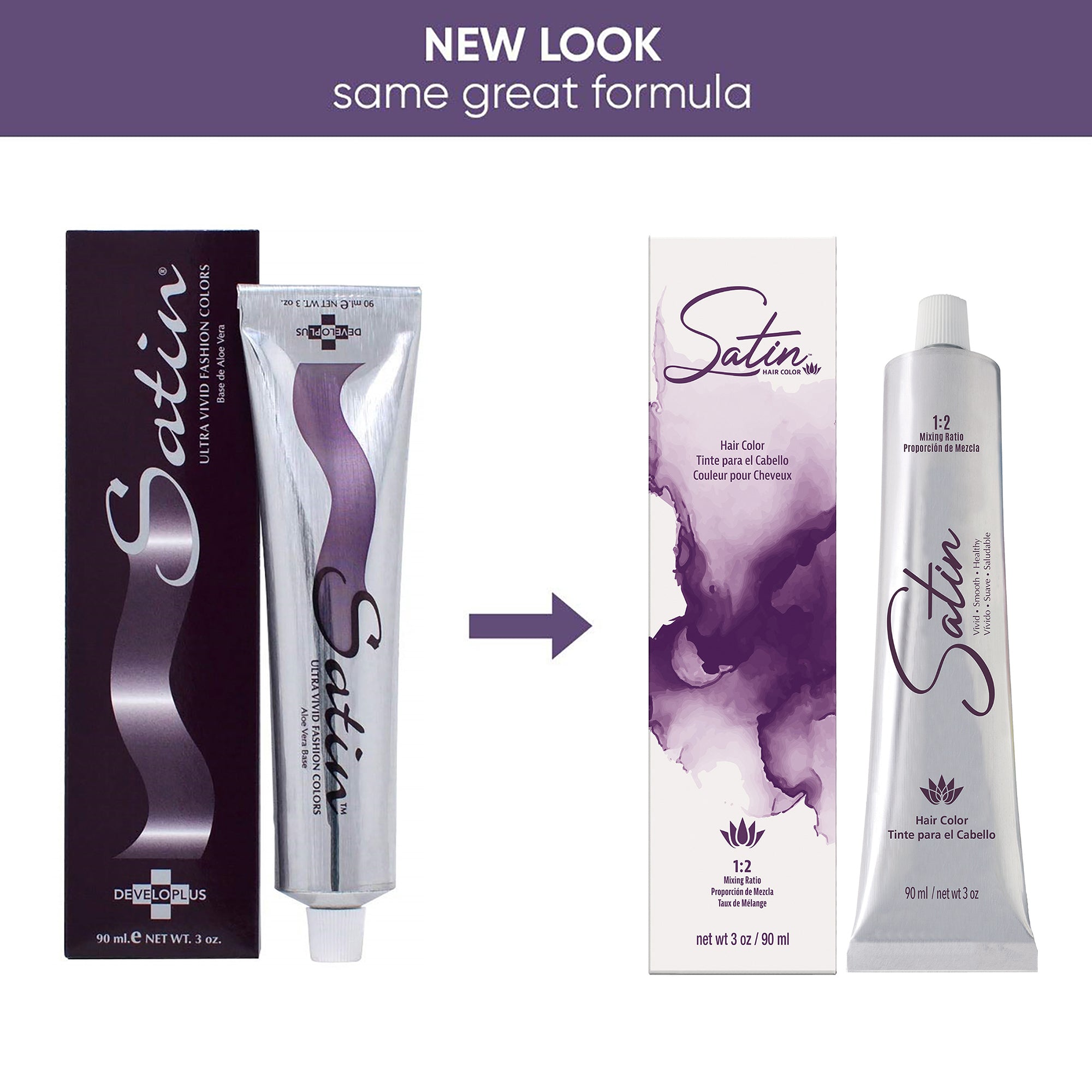 Satin Hair Dye Color Chart