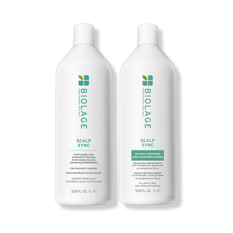 Biolage_Scalp_Sync_Anti_Dandruff_Shampoo_Scalp_Sync_Universal_Conditioner_Liter_Duo / 33OZ
