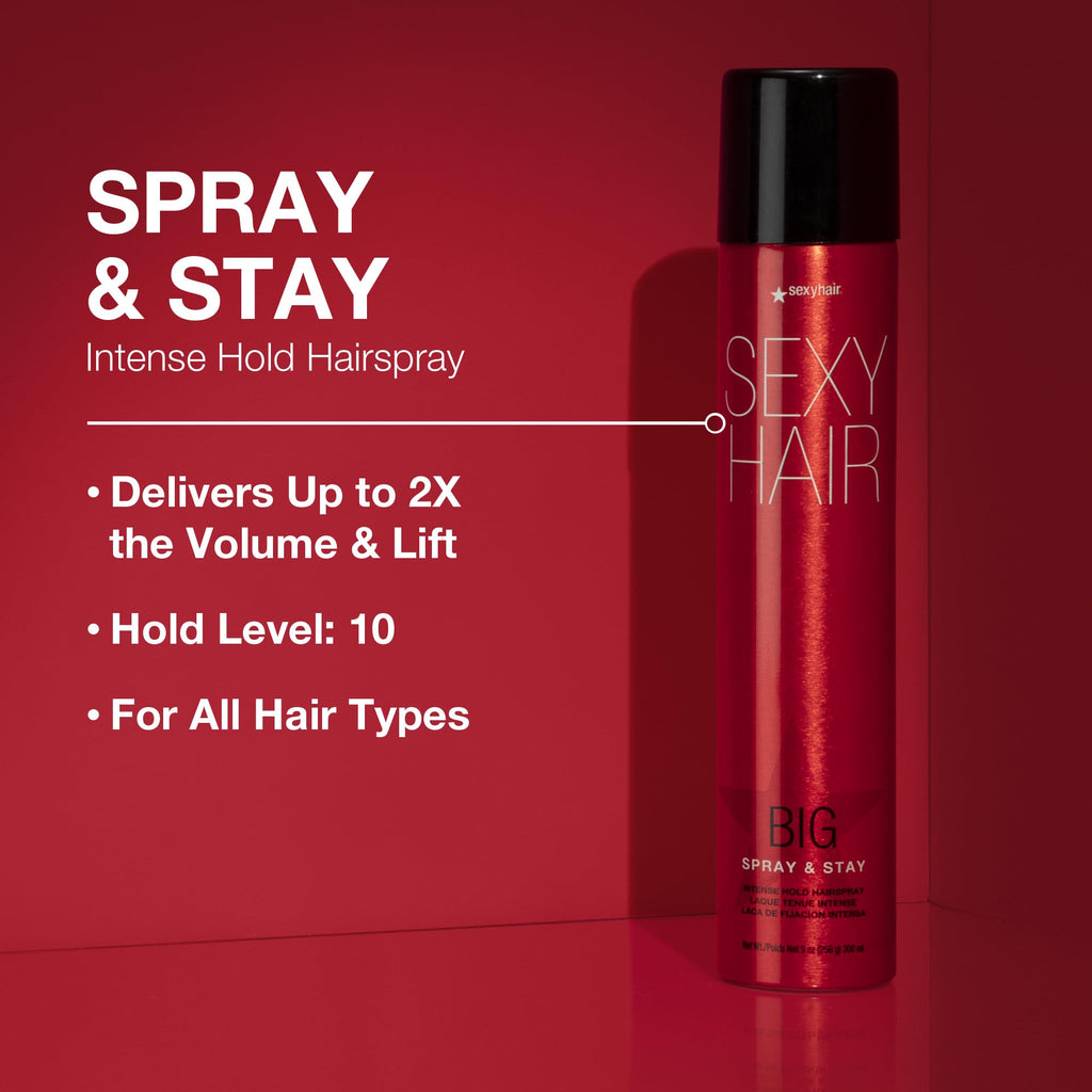 Sexy Hair Big SexyHair Spray & Stay Intense Hold Hairspray / 9.OZ 