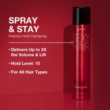 Sexy Hair Big SexyHair Spray & Stay Intense Hold Hairspray / 9.OZ 