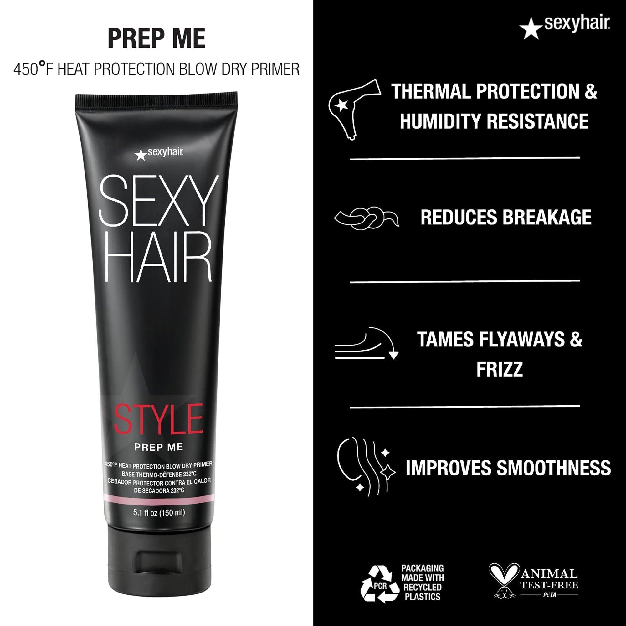 Sexy Hair Style SexyHair Prep Me Heat Protection Blow Dry Primer / 5.1