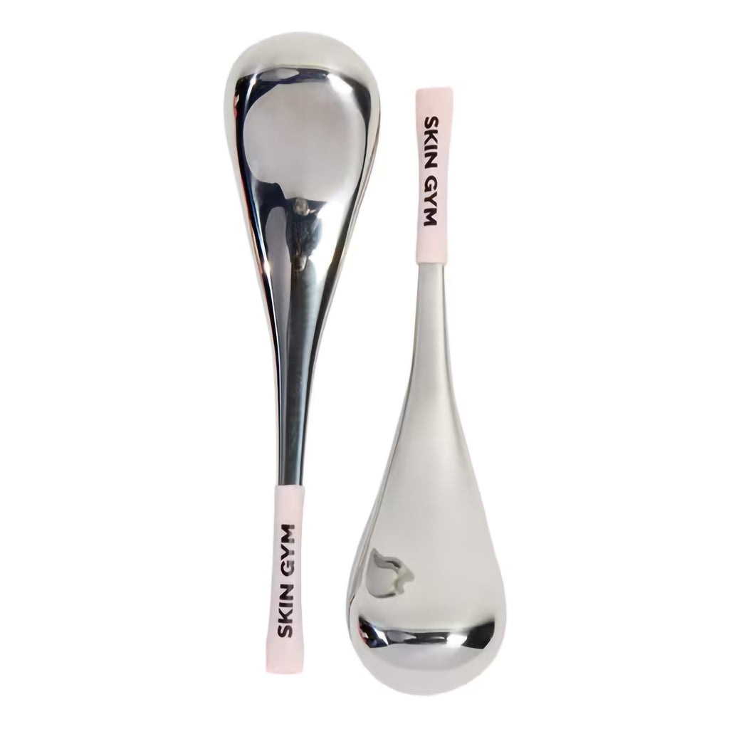 Skin Gym Cryo-Ice Massage Sticks (Stainless Steel Facial Sculpting Spoons) thumbnail 1