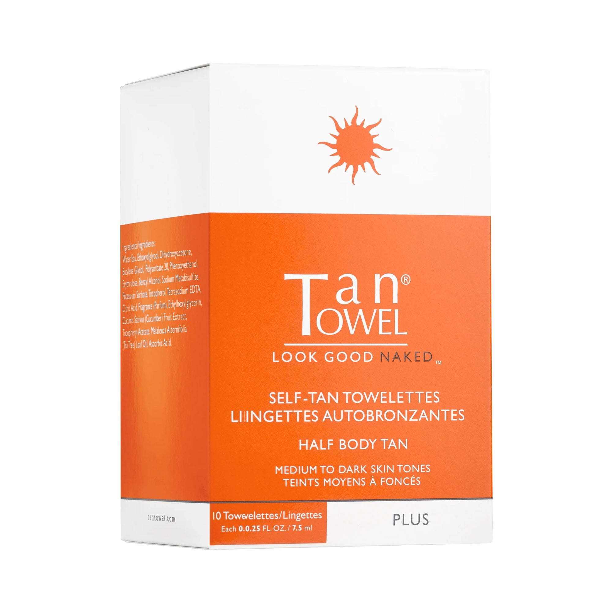 TanTowel Self Tan Towelettes Half Body 10-Pack / PLUS