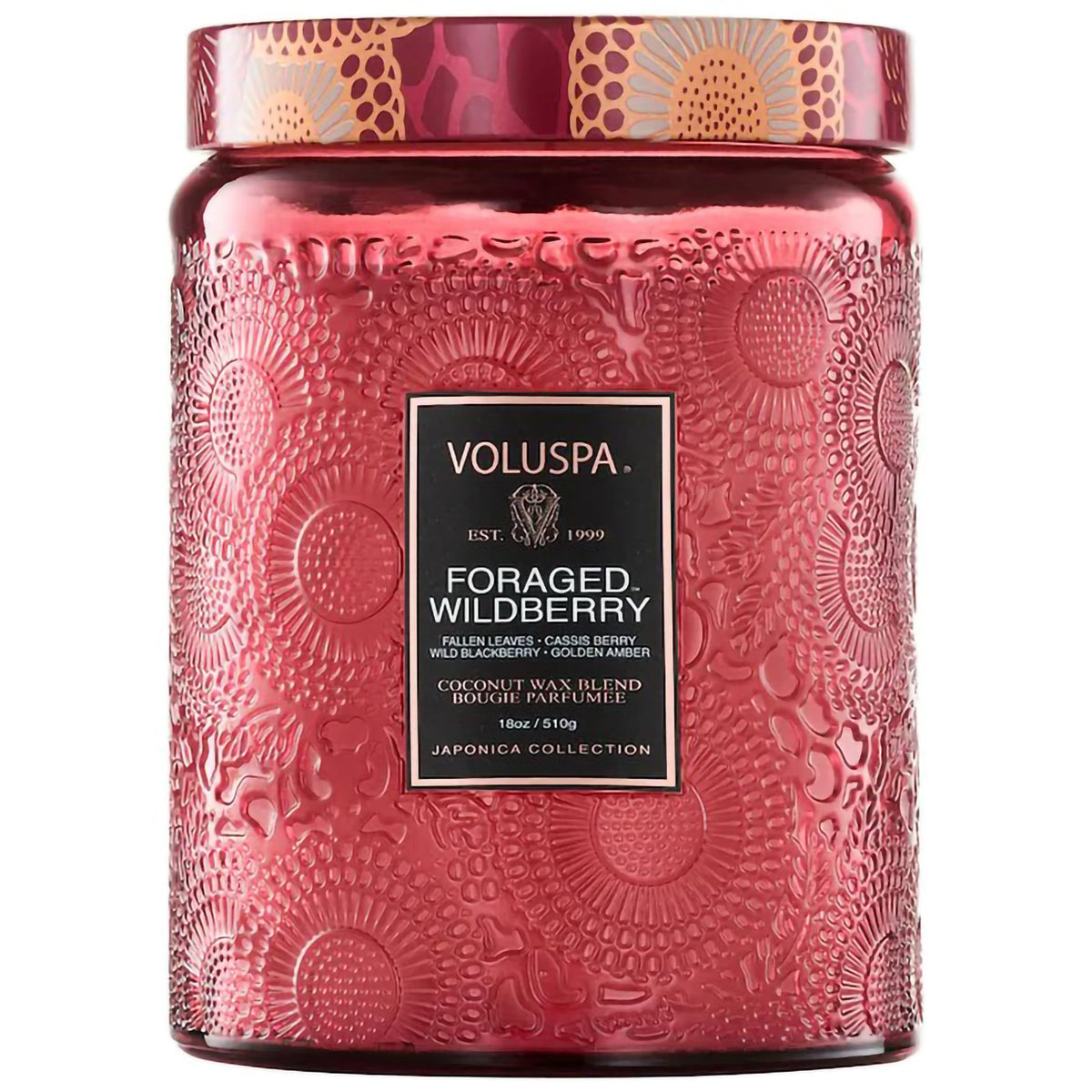 Voluspa Japonica Large Jar Candle 18oz / Foraged Wildberry, image 29348118364310