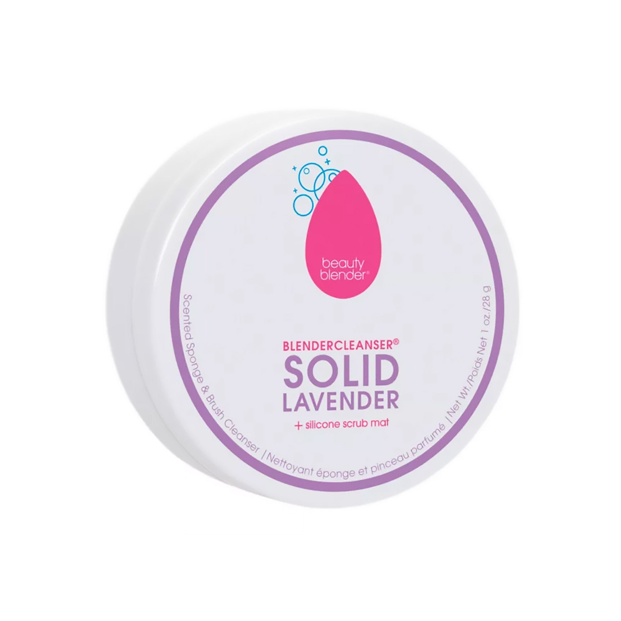 beautyBlender SOLID® Lavender Scented Sponge & Brush Cleanser 1oz / LAVENDER