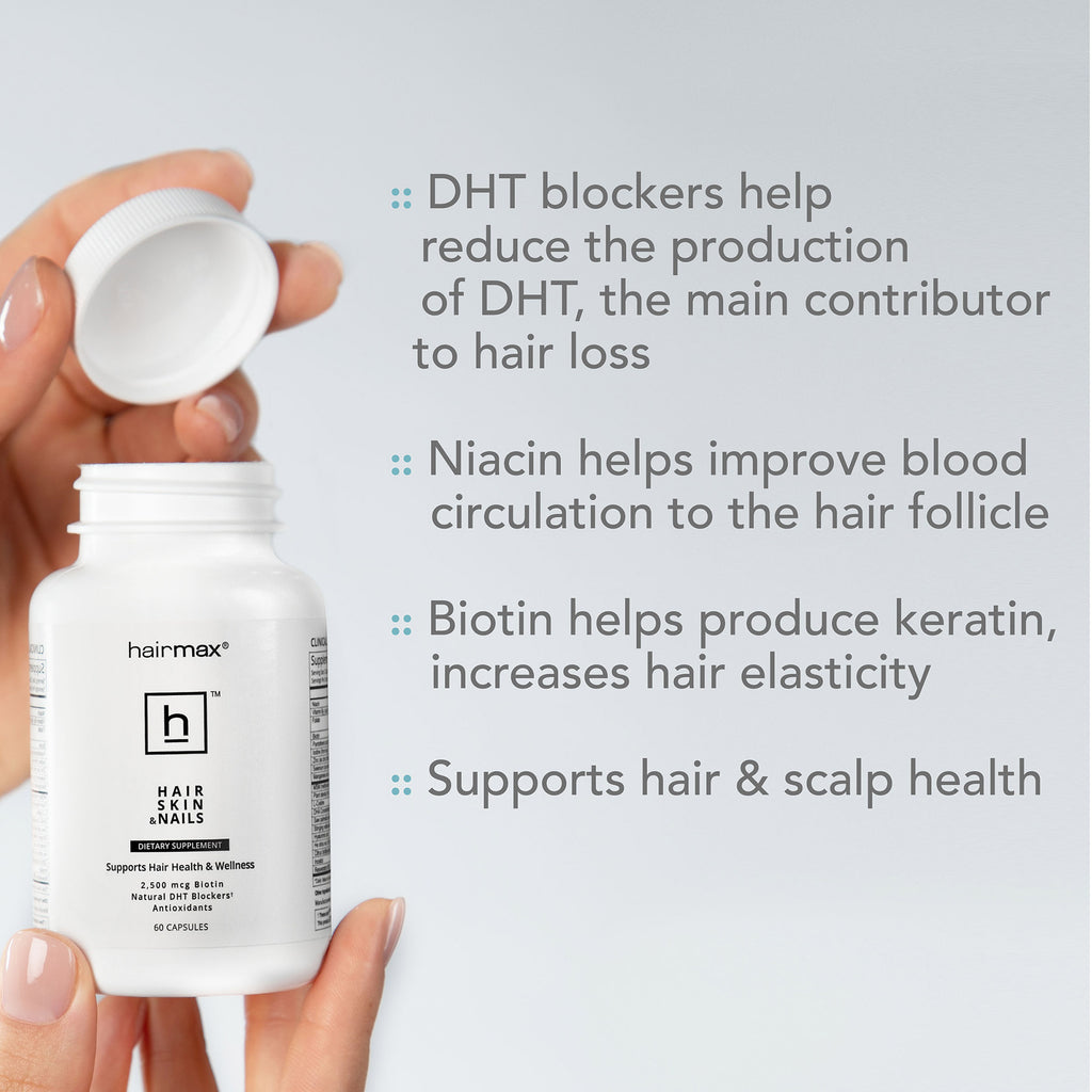 HairMax Hair, Skin & Nails Supplements / 60 capsules thumbnail 3