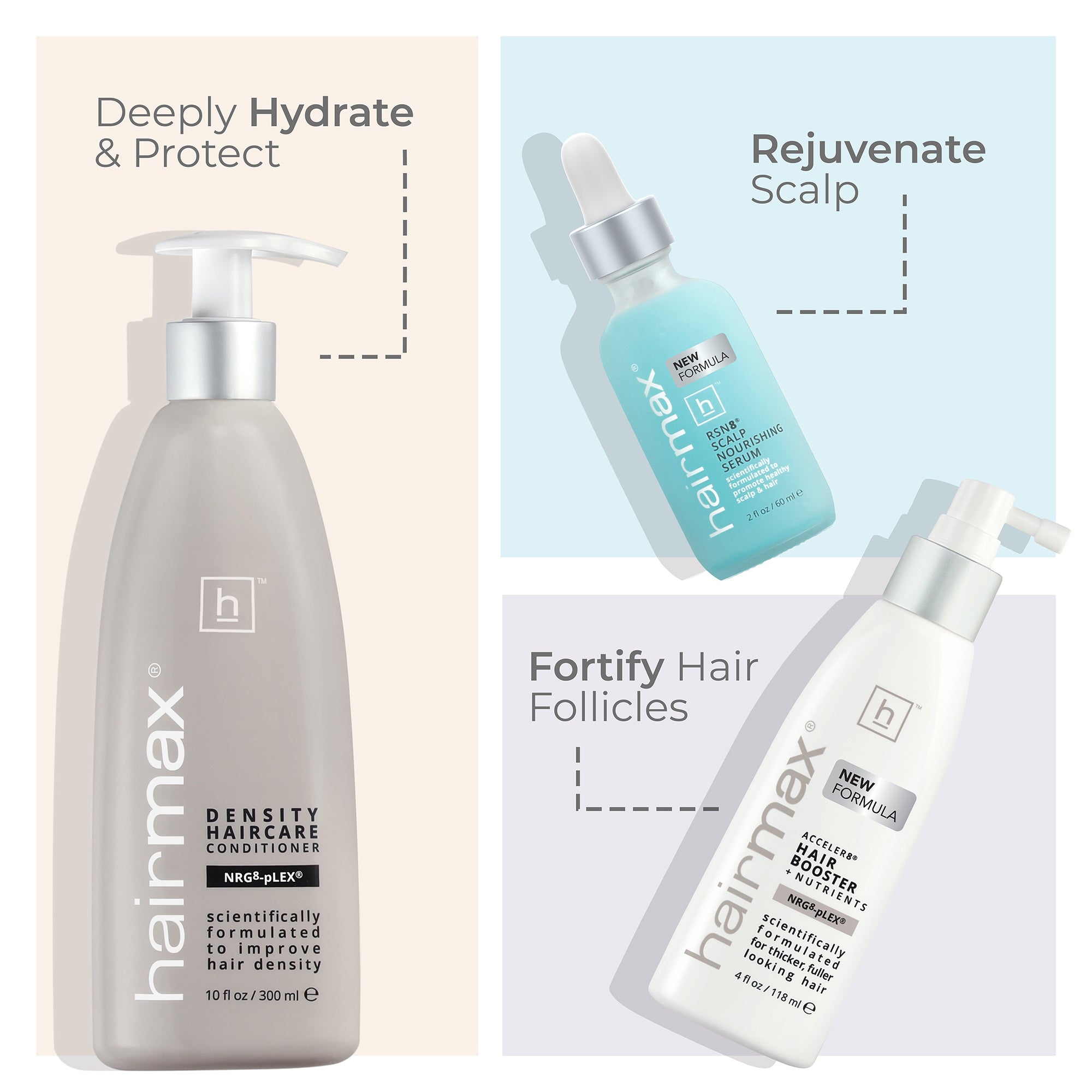 HairMax Density Haircare Shampoo / 10 OZ